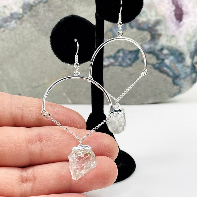 earring in hand for size reference 