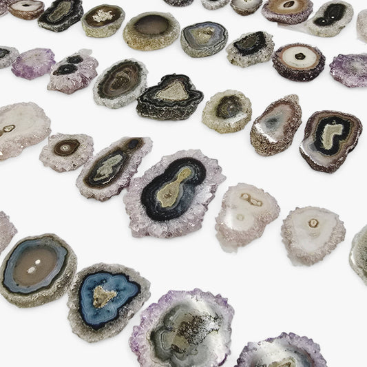 Amethyst Stalactite Crystal Slices - You Choose #2 close up side view