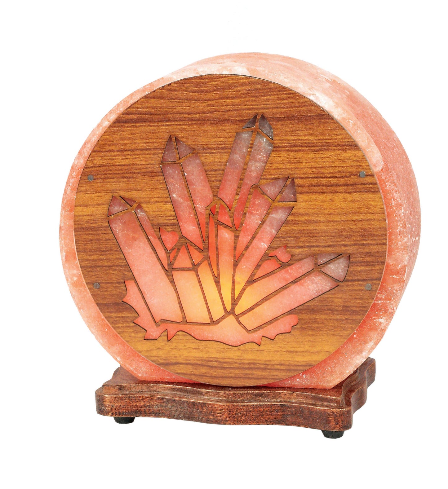 Himalayan Salt Lamp in the crystal cluster design