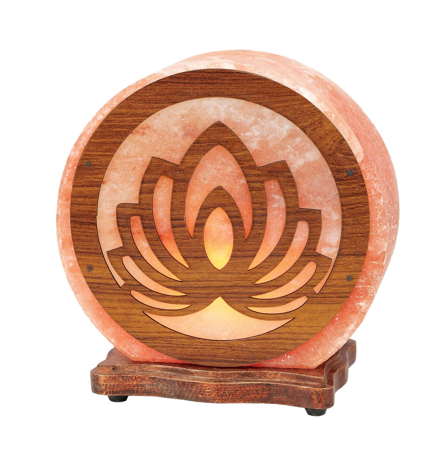 Himalayan Salt Lamp in the lotus design