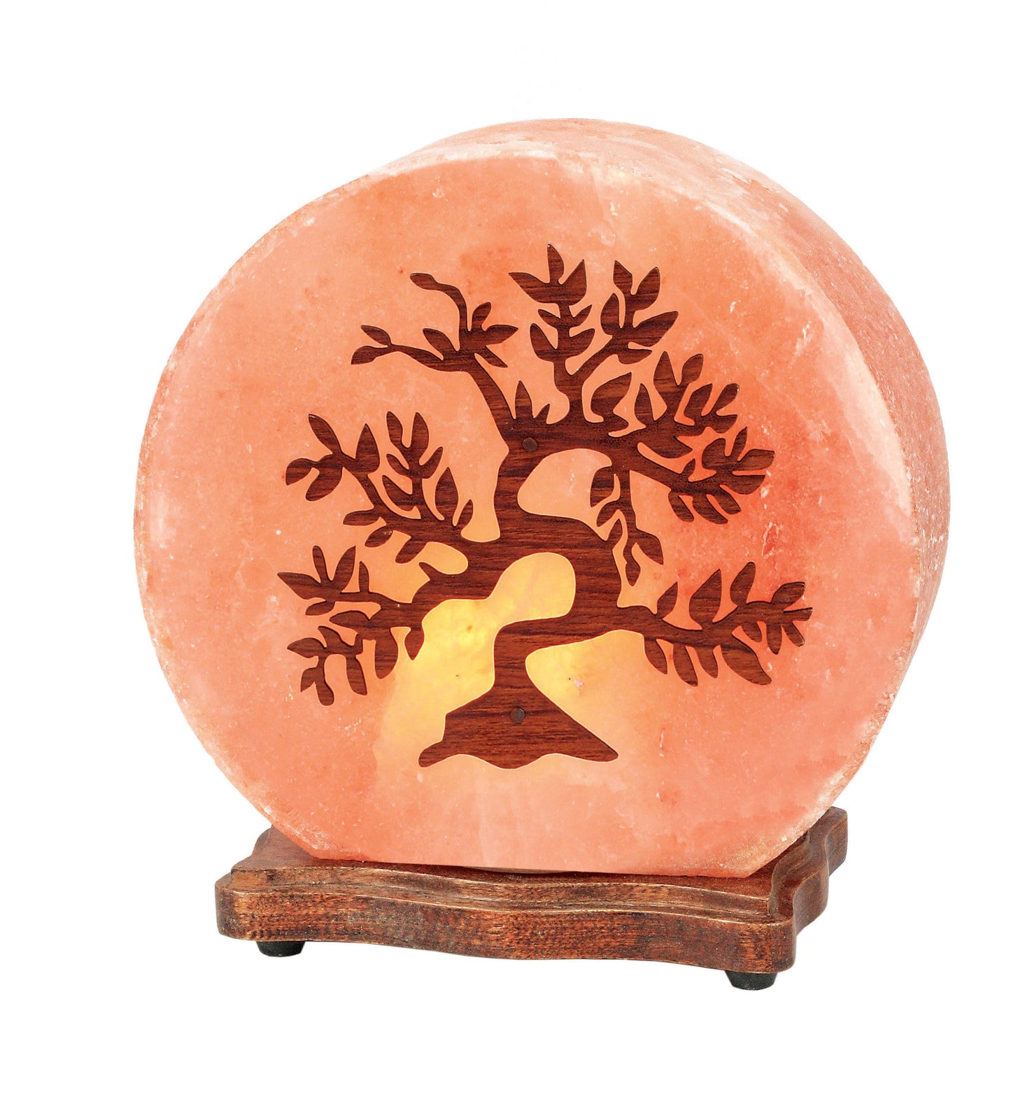 Himalayan Salt Lamp tree of life design