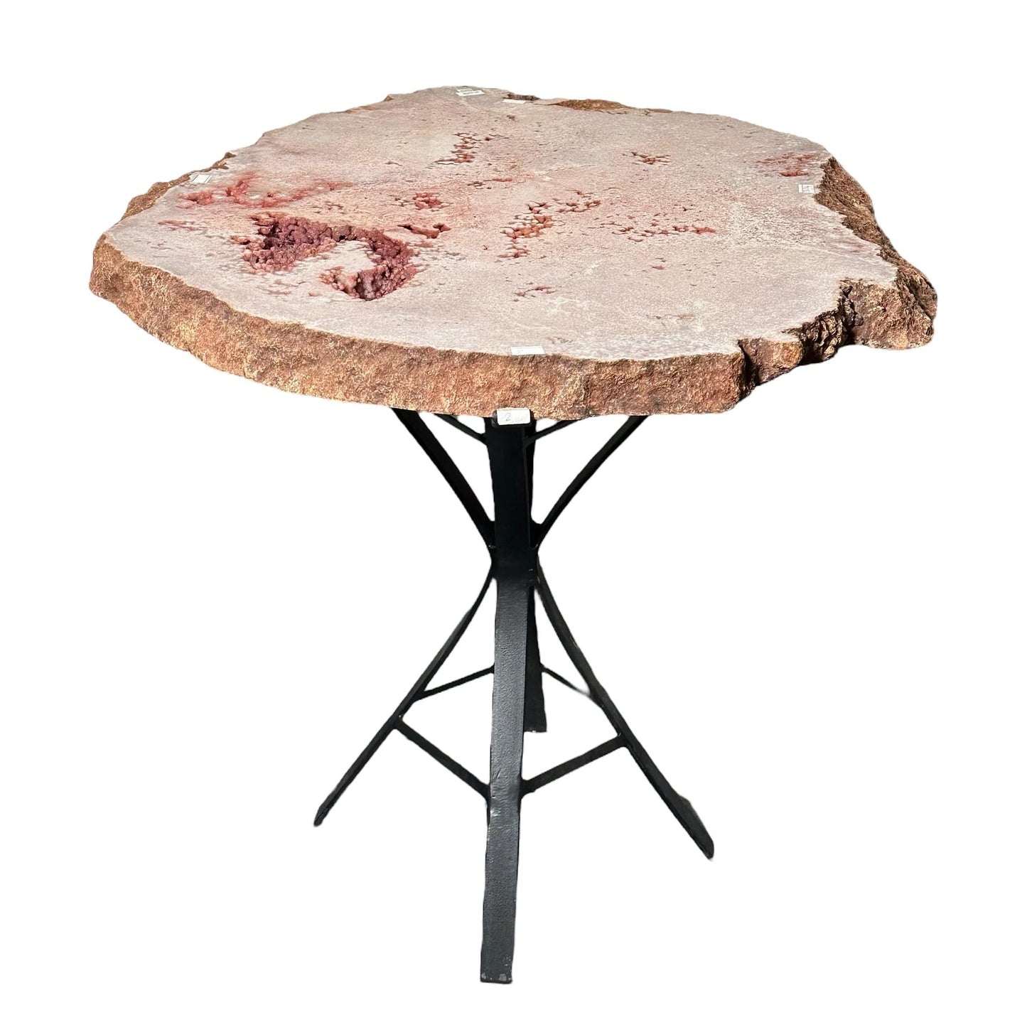 Pink Amethyst Crystal Table