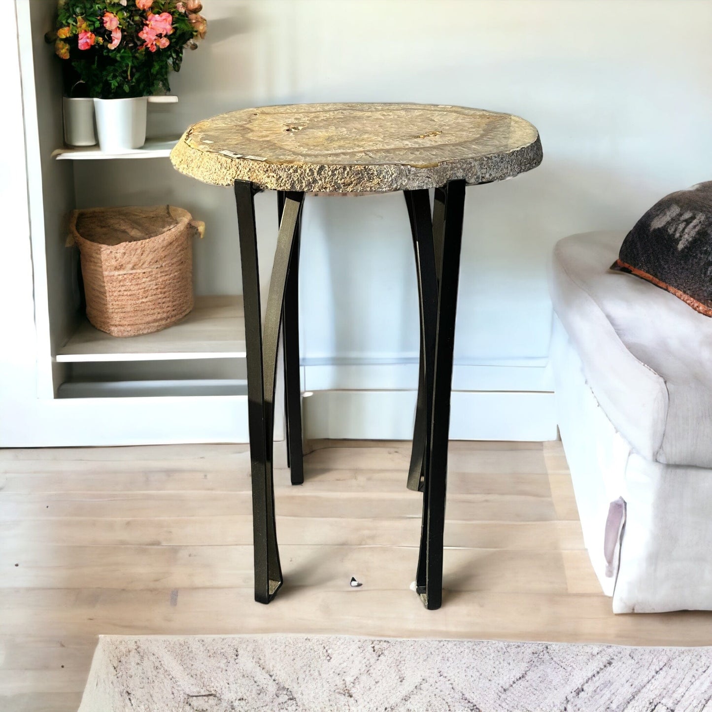 agate table displayed as home decor 