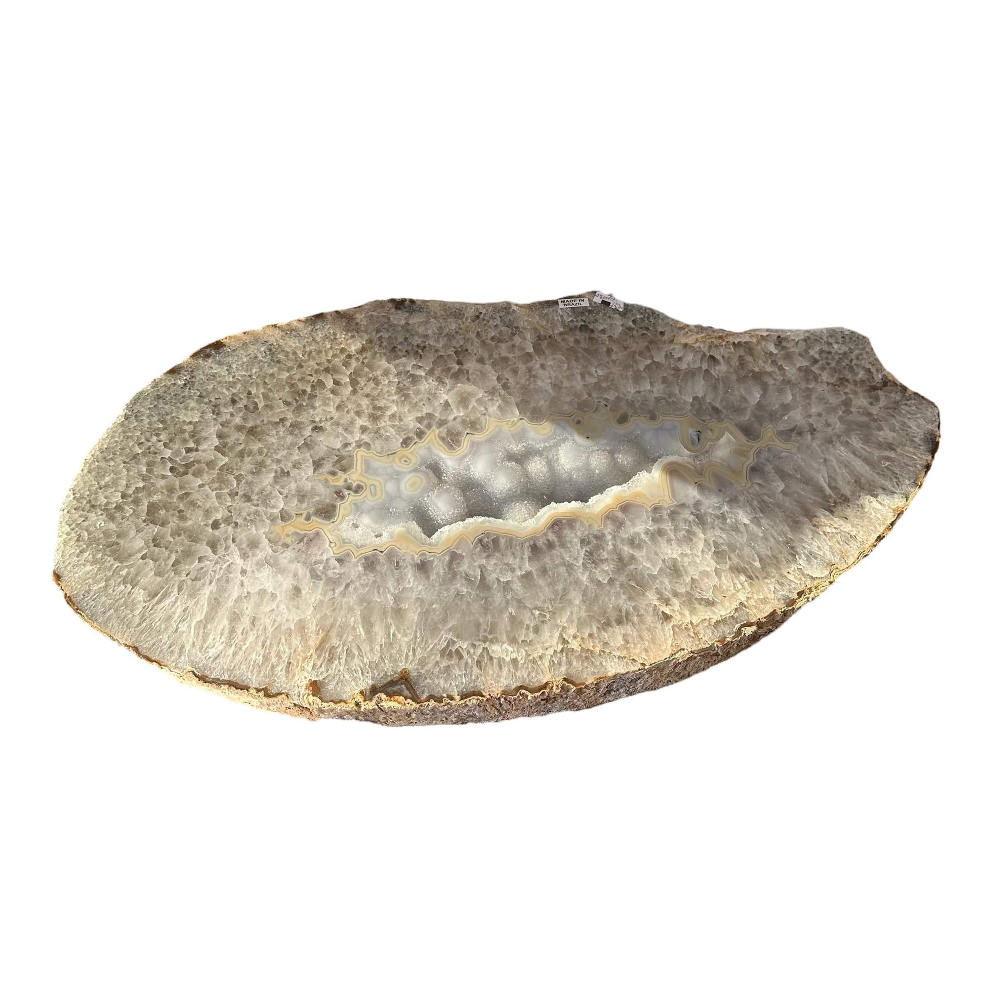 table top is made out of natural agate 