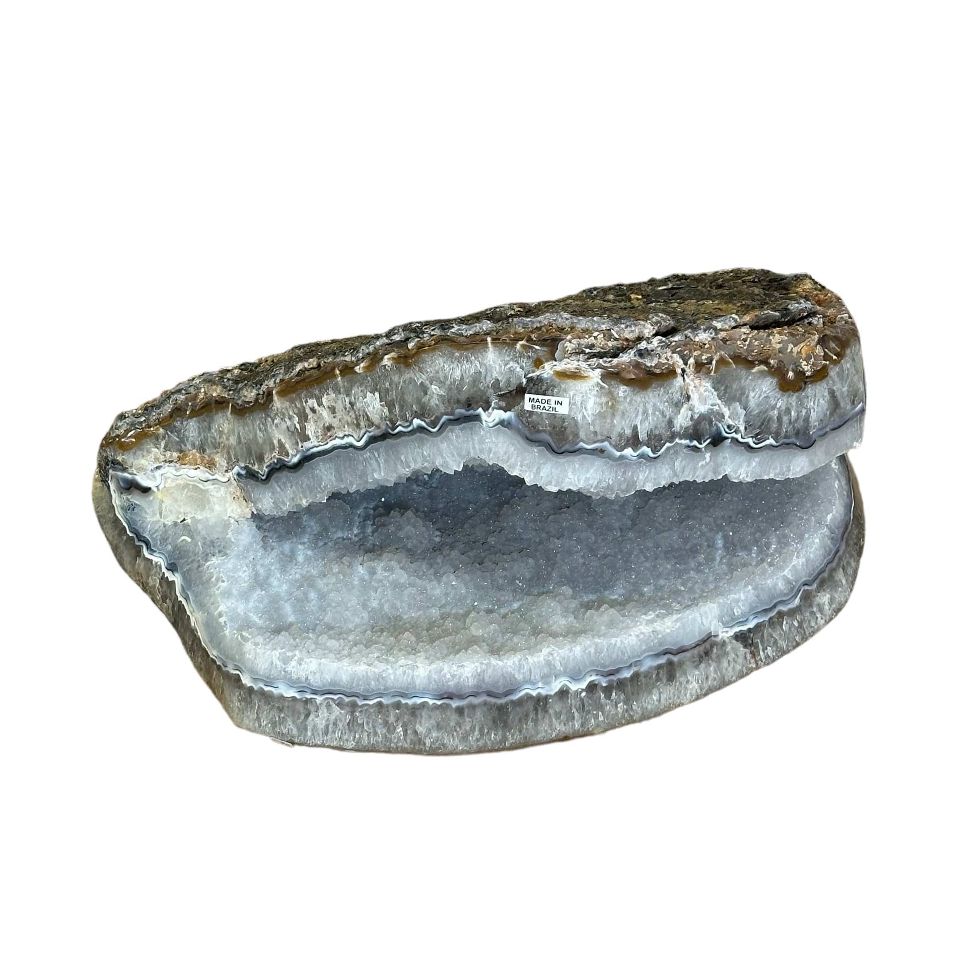 Semi-polished Agate Freeform with Druzy sparkle  Large Crystal Over 123pounds