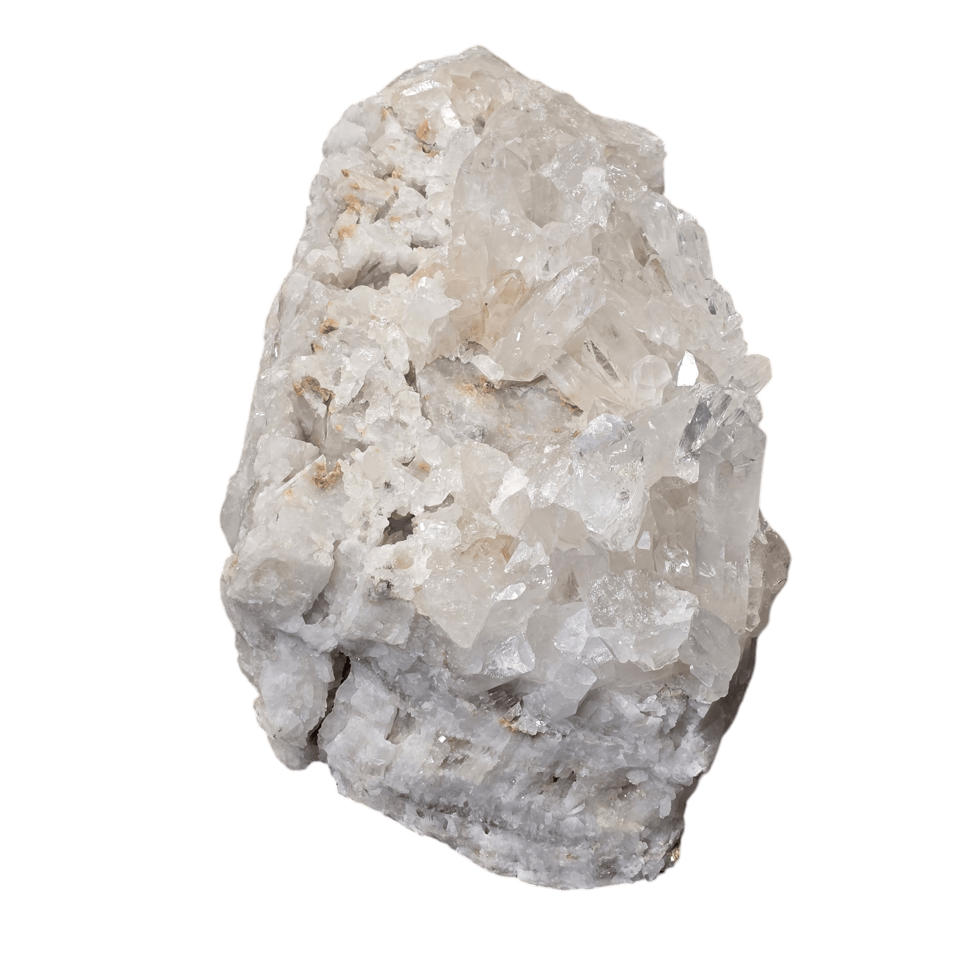 Giant Crystal Quartz Cluster #3 side view