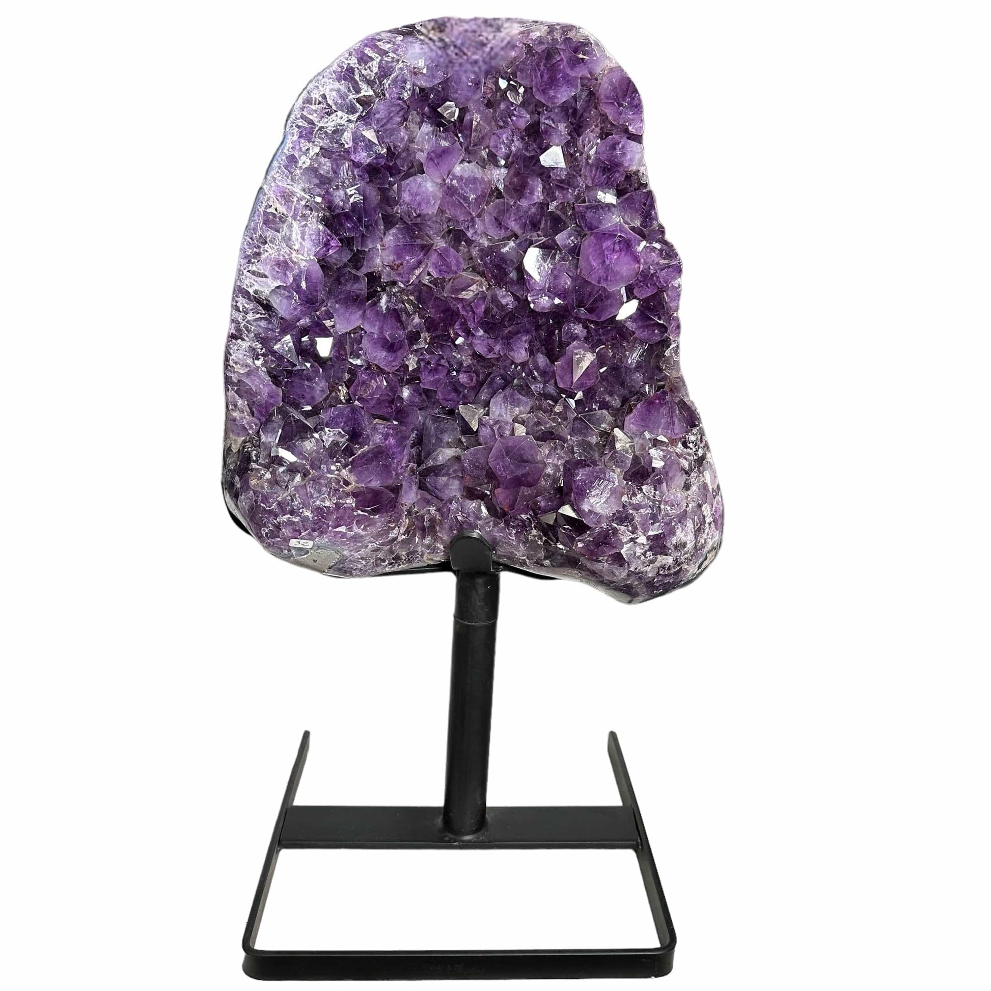 Amethyst Cluster on Rotating Metal Stand - Over 79pounds!