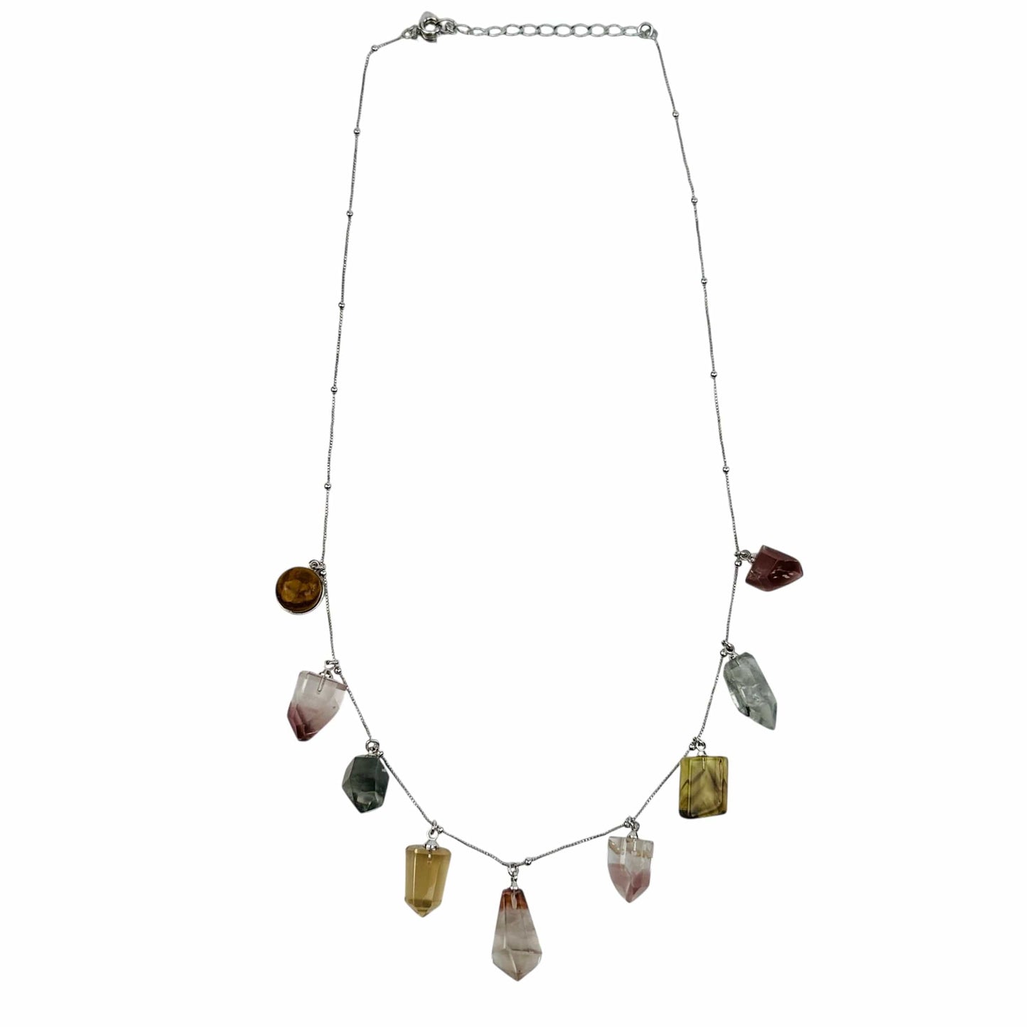 Lodolite Charm Crystal Necklace