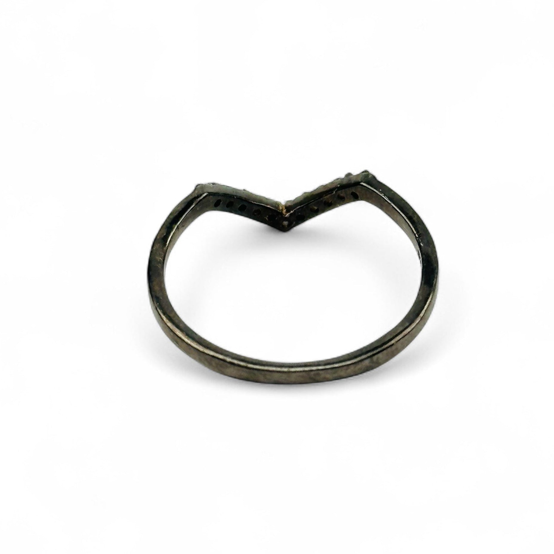 close up of the back of the ring 