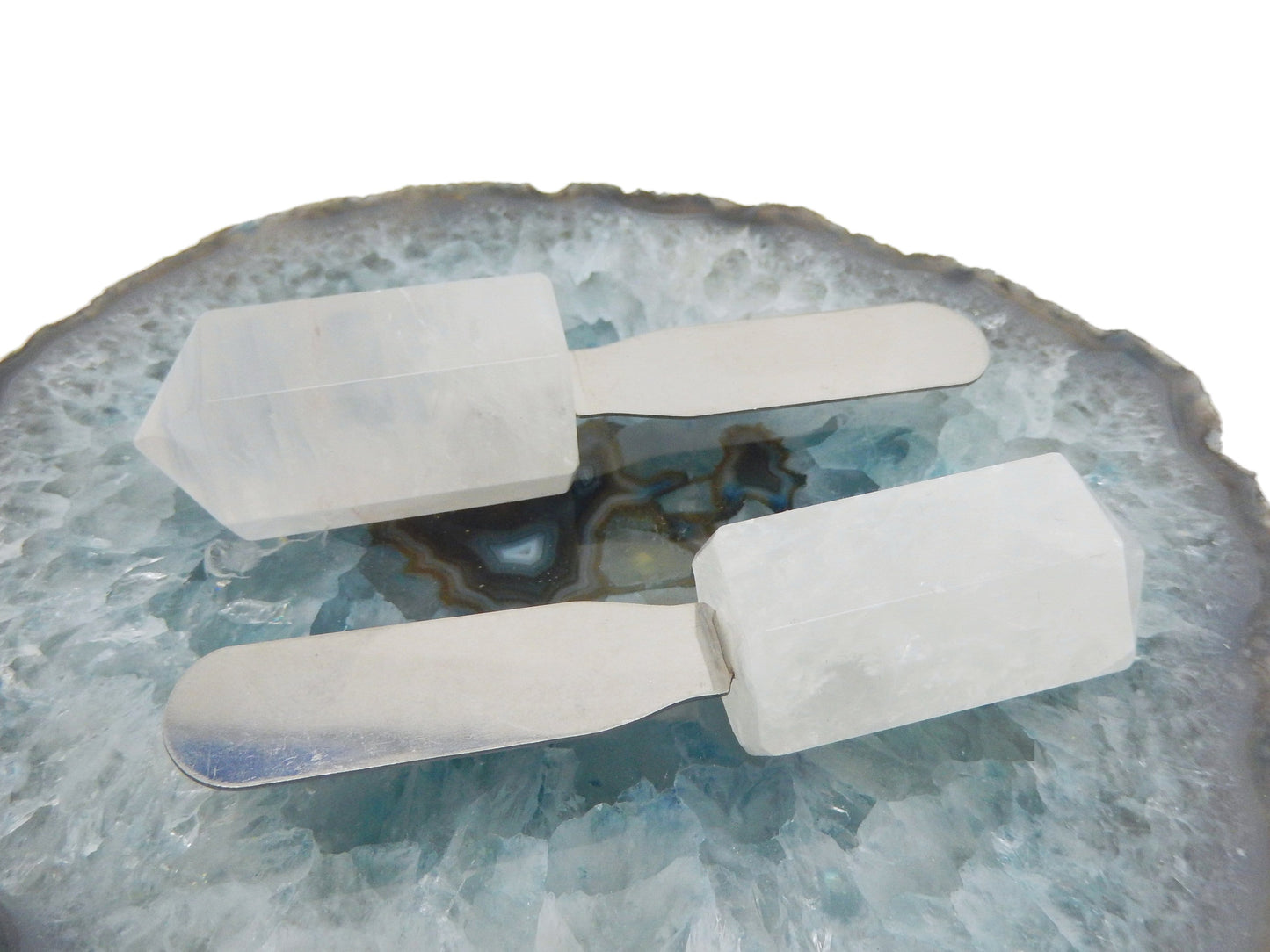 2 Quartz Butter Spreaders displayed 