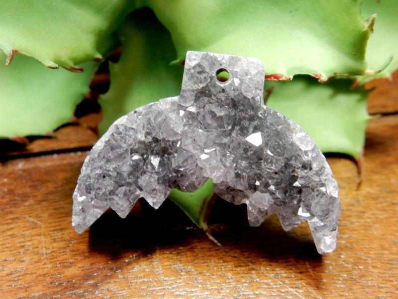 druzy mermaid tail close up