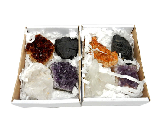 Display photo of two of our 4 stone boxes on a white background. 