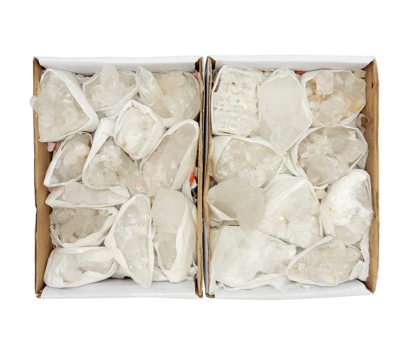 Flat Boxes - Crystal Quartz Cluster Flat Box - open 