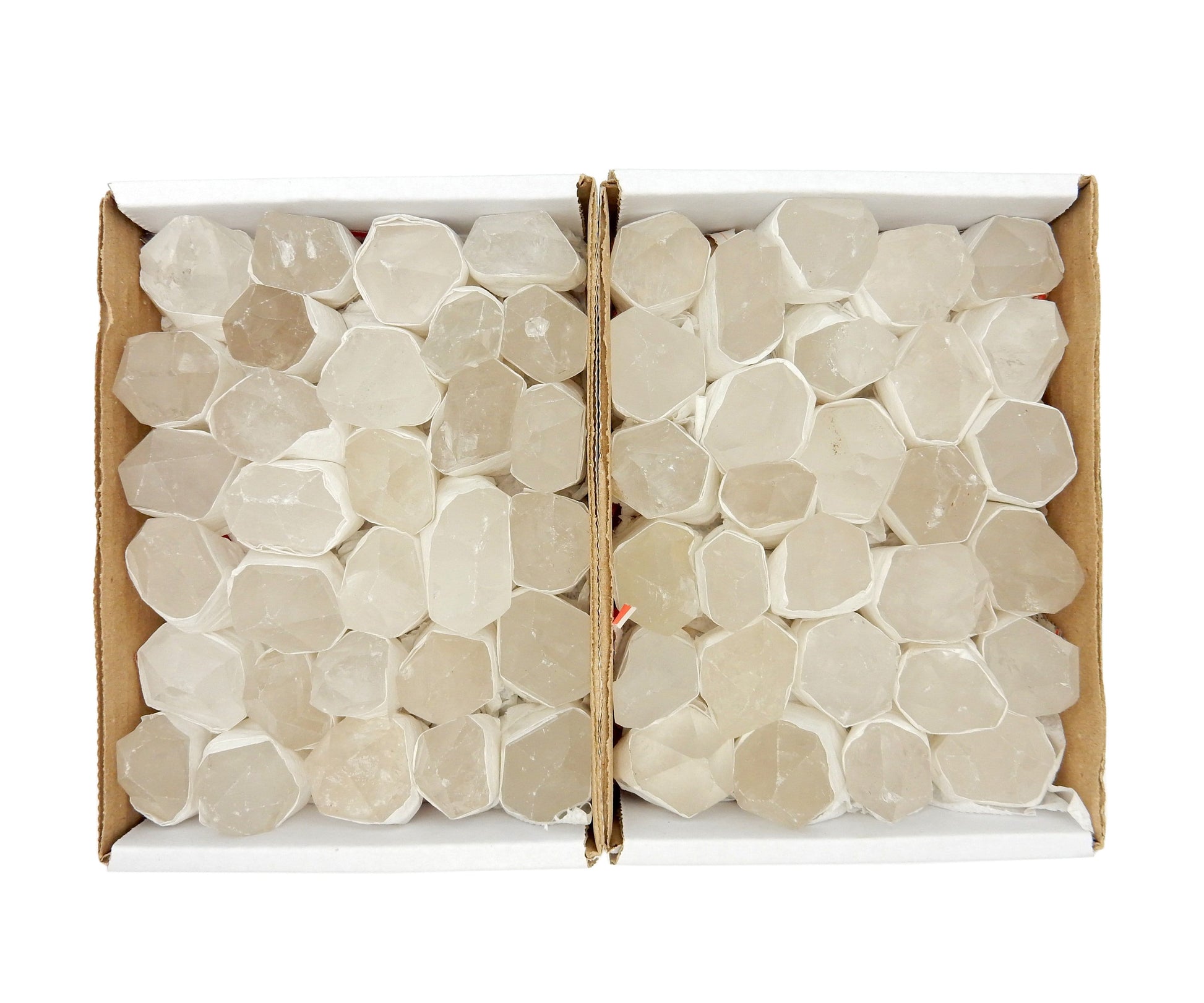 Crystal Quartz Point Flat Box  -  2 open boxes