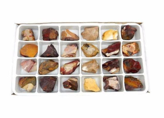 Flat Boxes - Mookaite Chunk  - top view of box