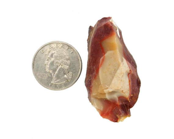 Flat Boxes - Mookaite Chunk  - next to a quarter