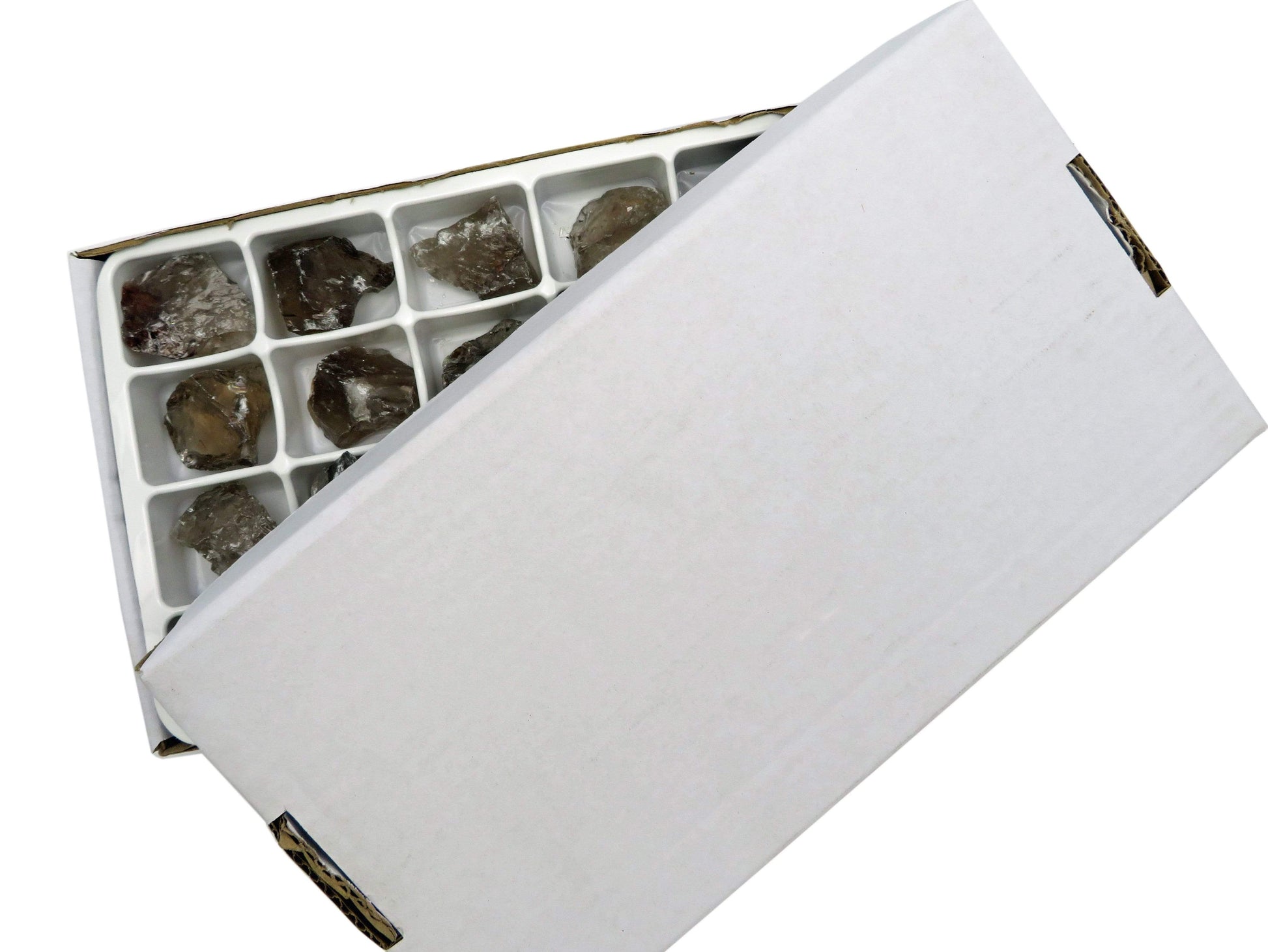 smokey quartz box partially open