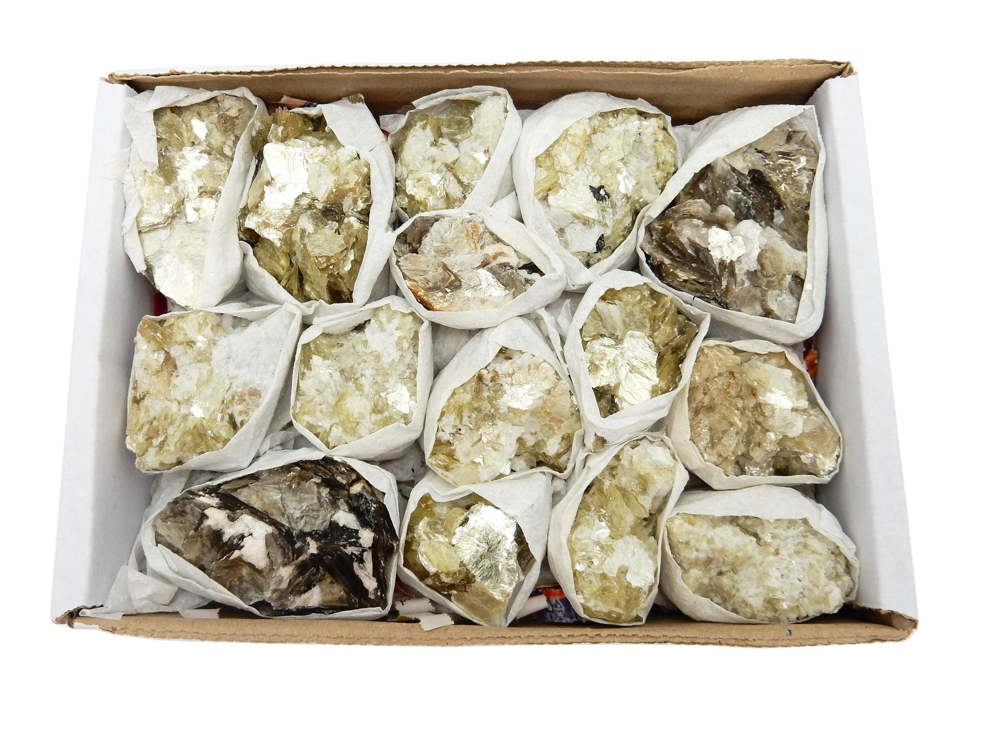 star mica cluster box on white background