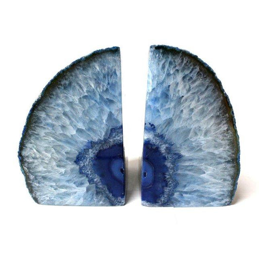 blue bookend  - close up