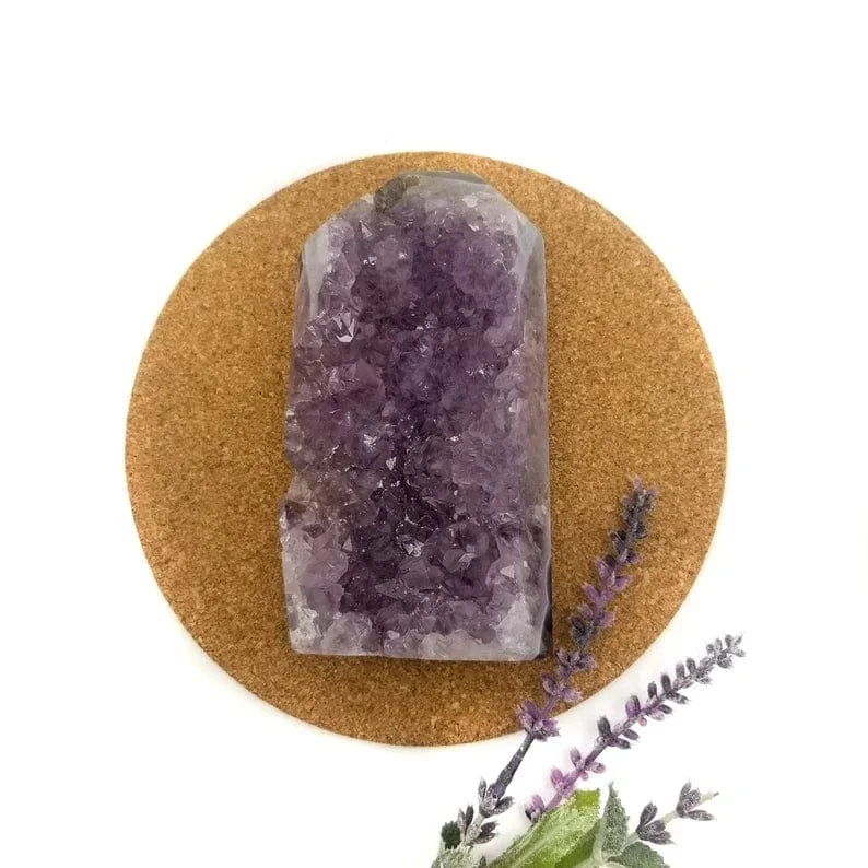 Amethyst Crystal Cut Base