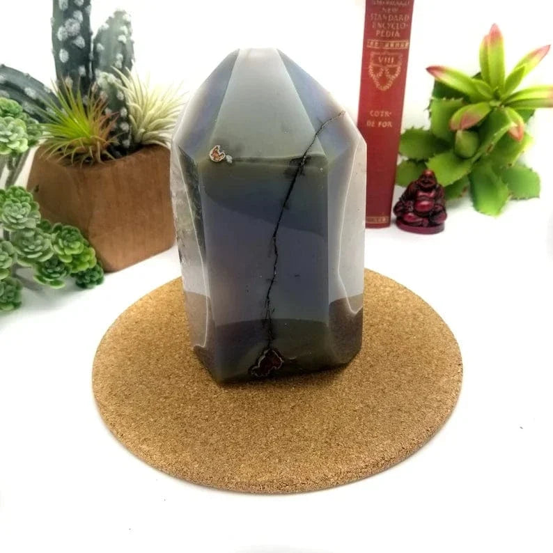 Amethyst Cut Base Cluster back view