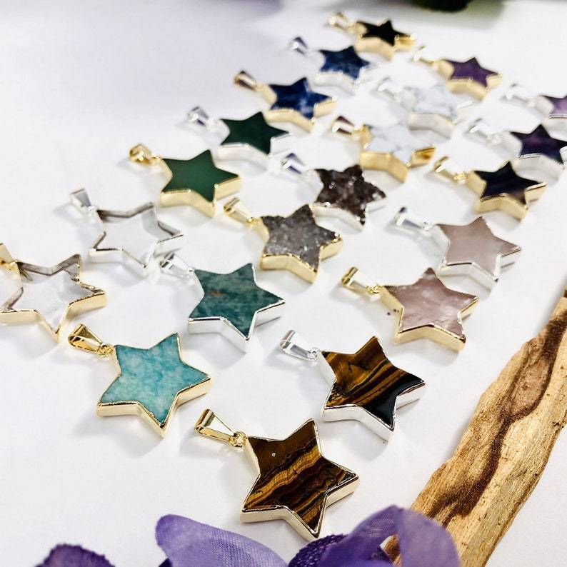 side view of pendants to show thickness