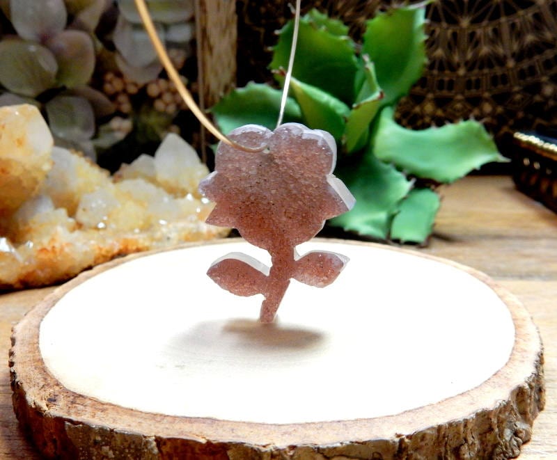 Natural Druzy Rose Crystal Cabachon - Jewelry Making - YOU CHOOSE- Drilled or Undrilled