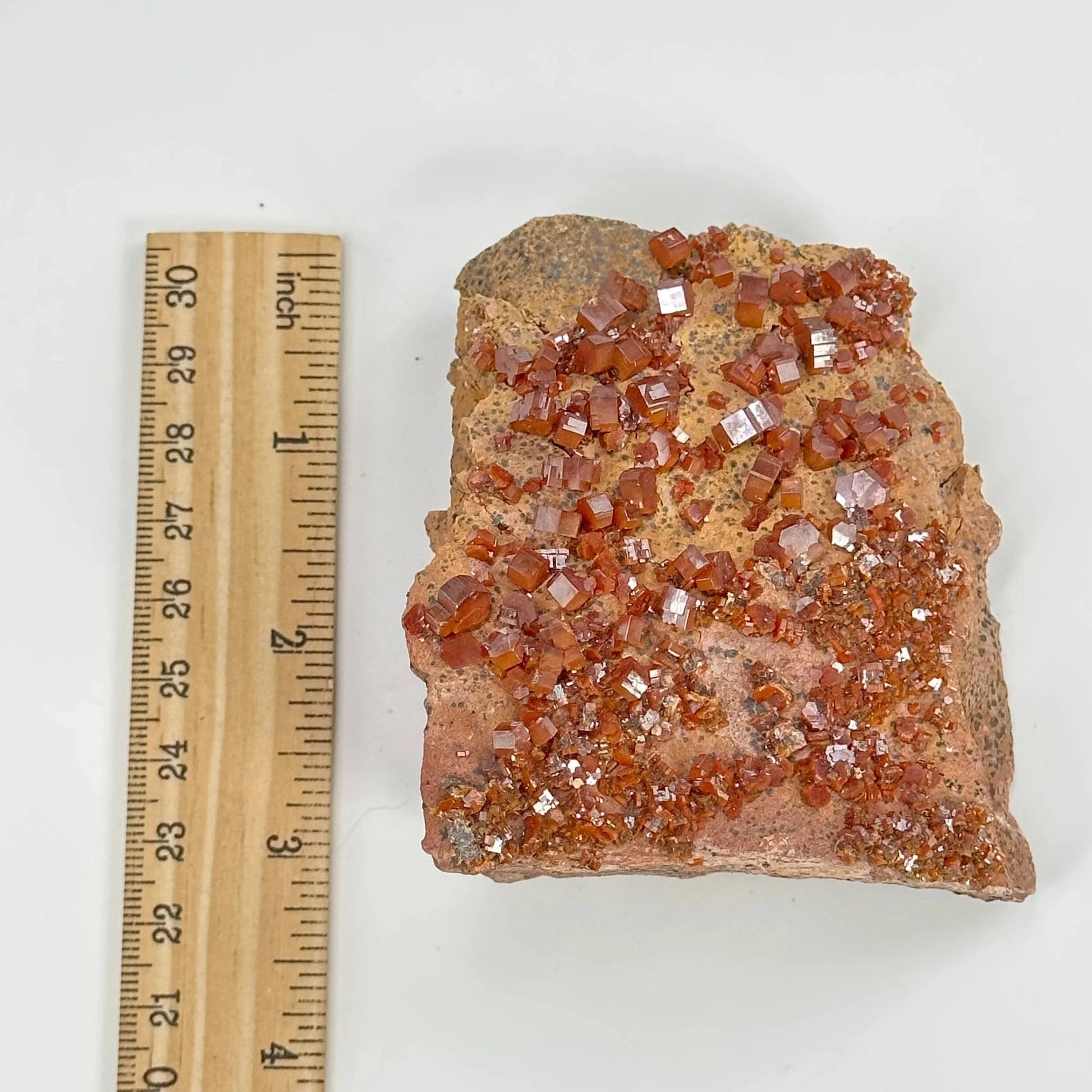 vanadinite with decorations in the background