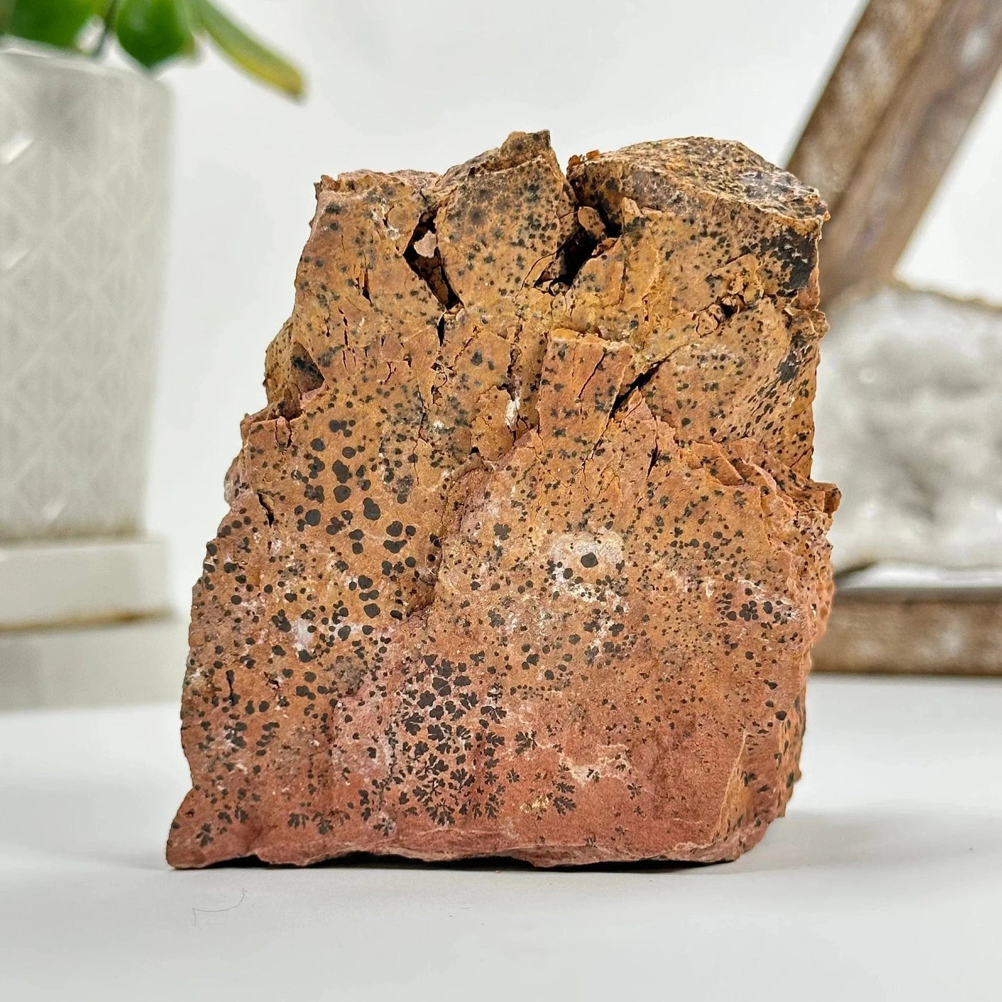 vanadinite with decorations in the background