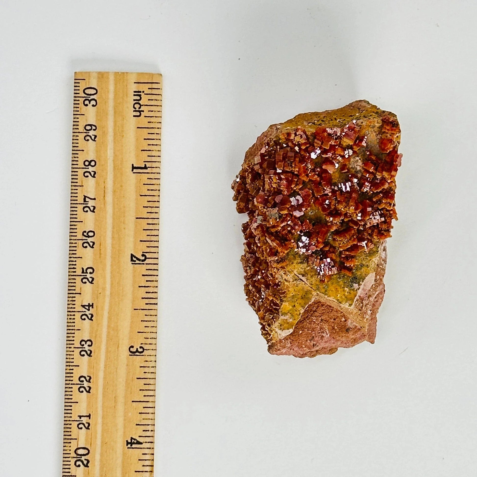 vanadinite with decorations in the background