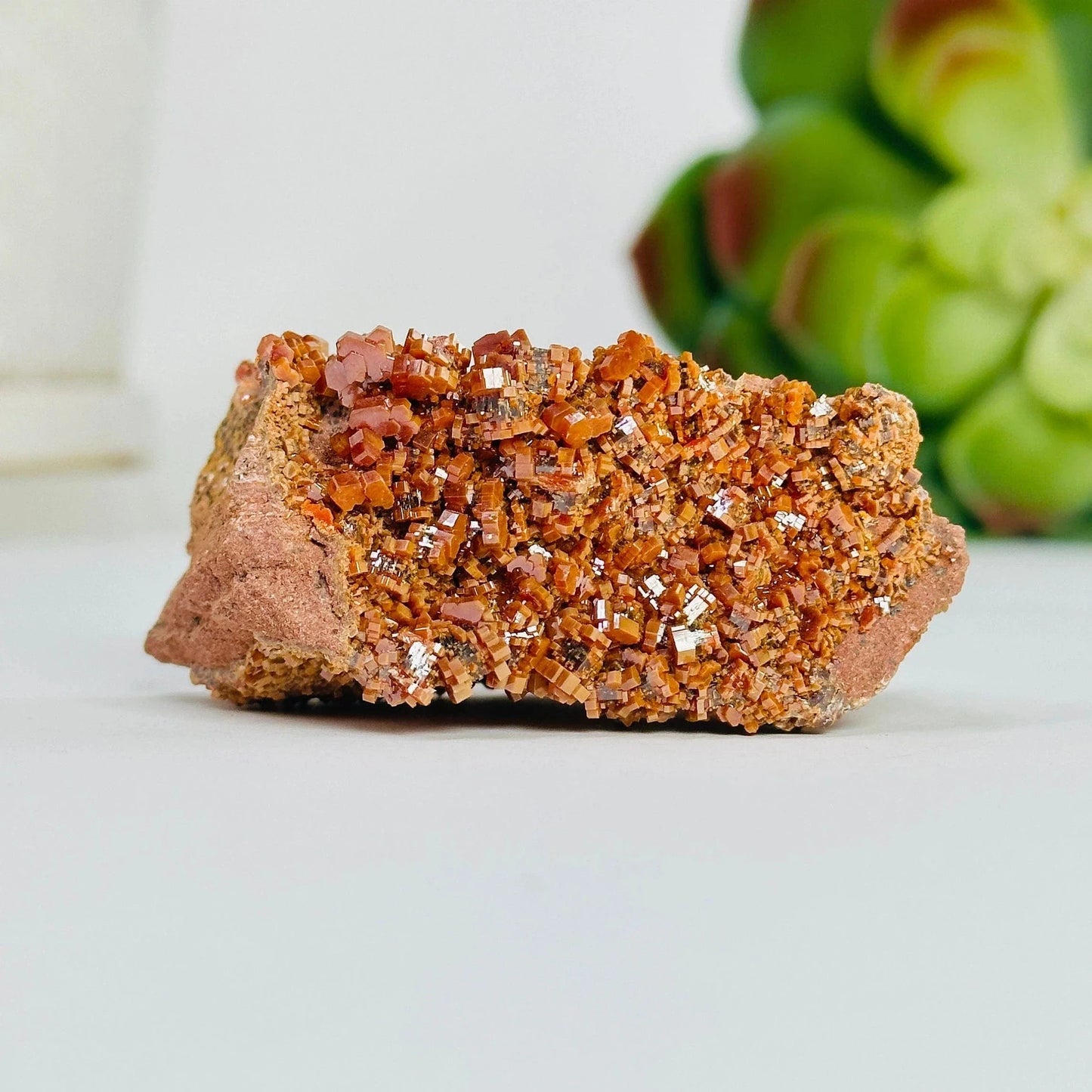 vanadinite with decorations in the background