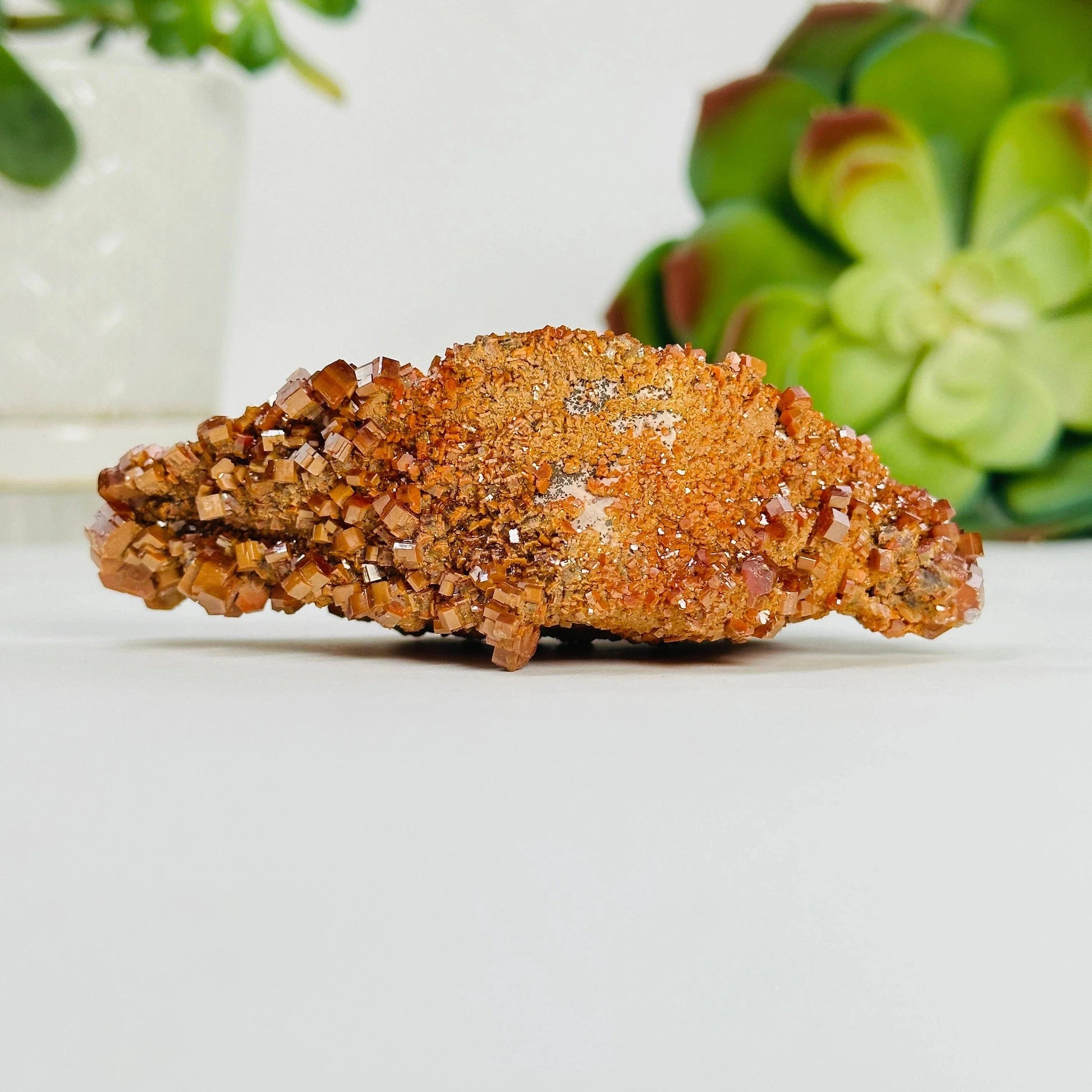 vanadinite with decorations in the background