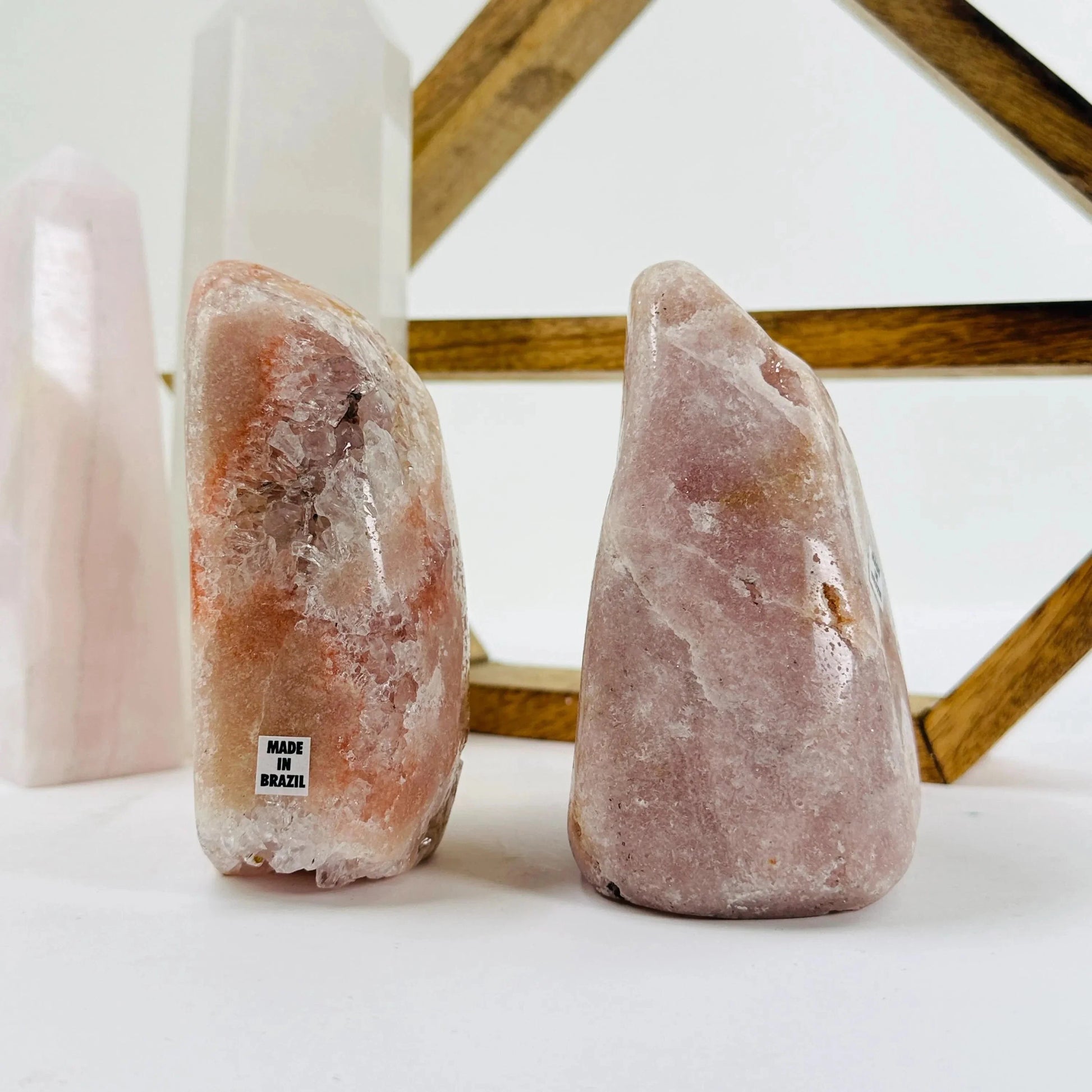 amethyst with decorations in the background