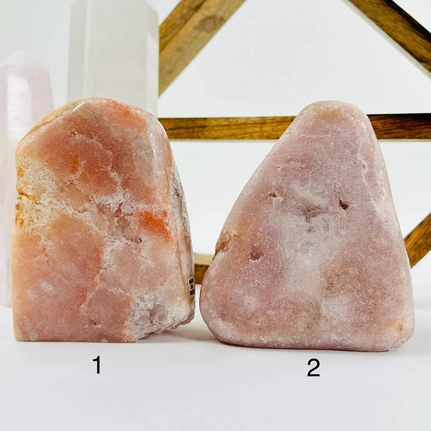 amethyst with decorations in the background