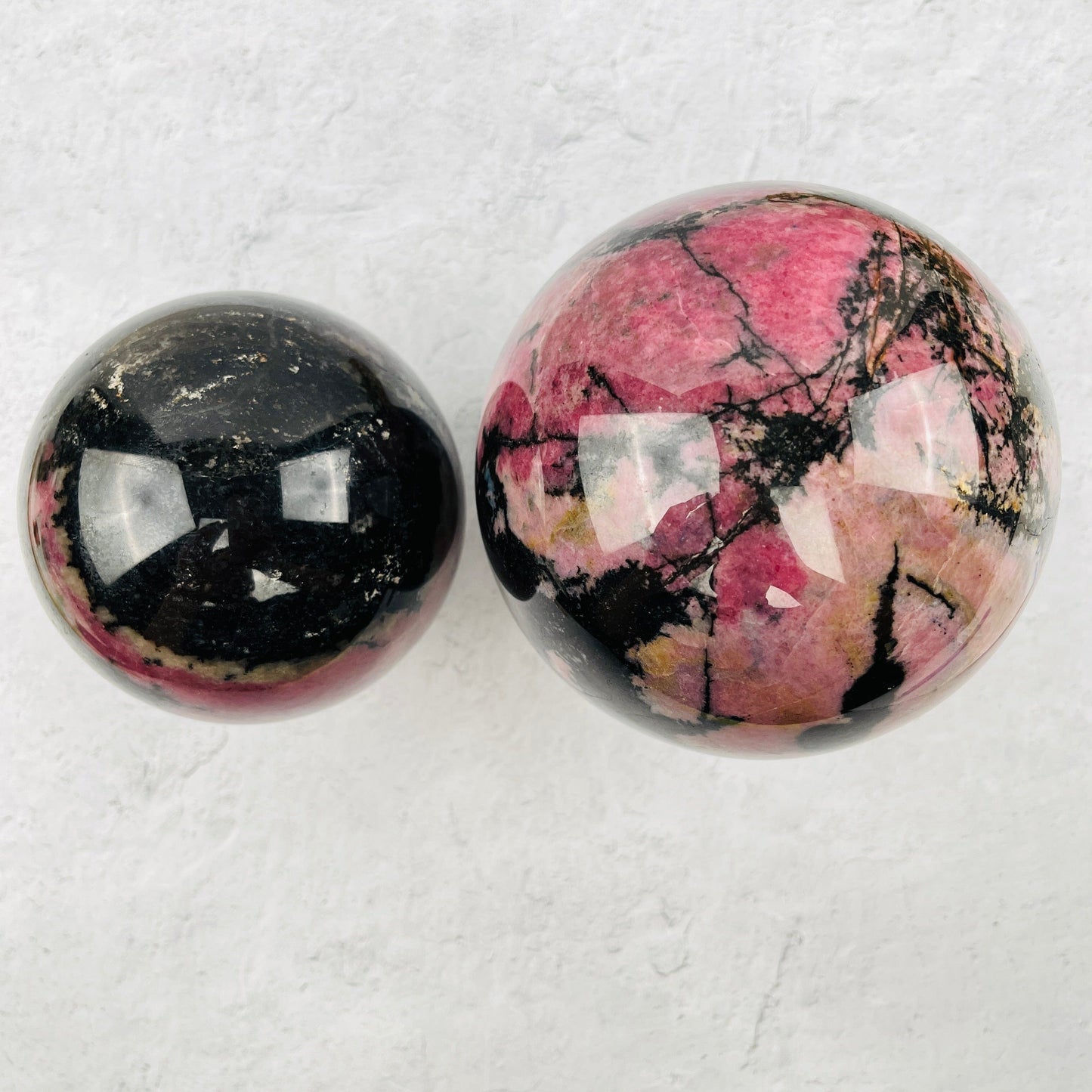 Rhodonite Polished Spheres - You Choose- top
