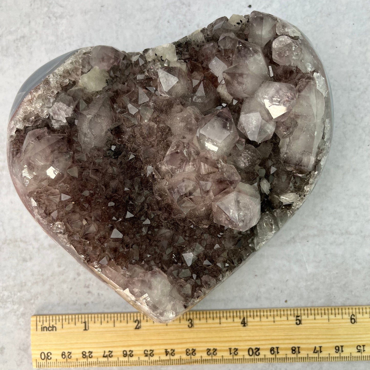 Amethyst Heart Cluster  - OOAK -