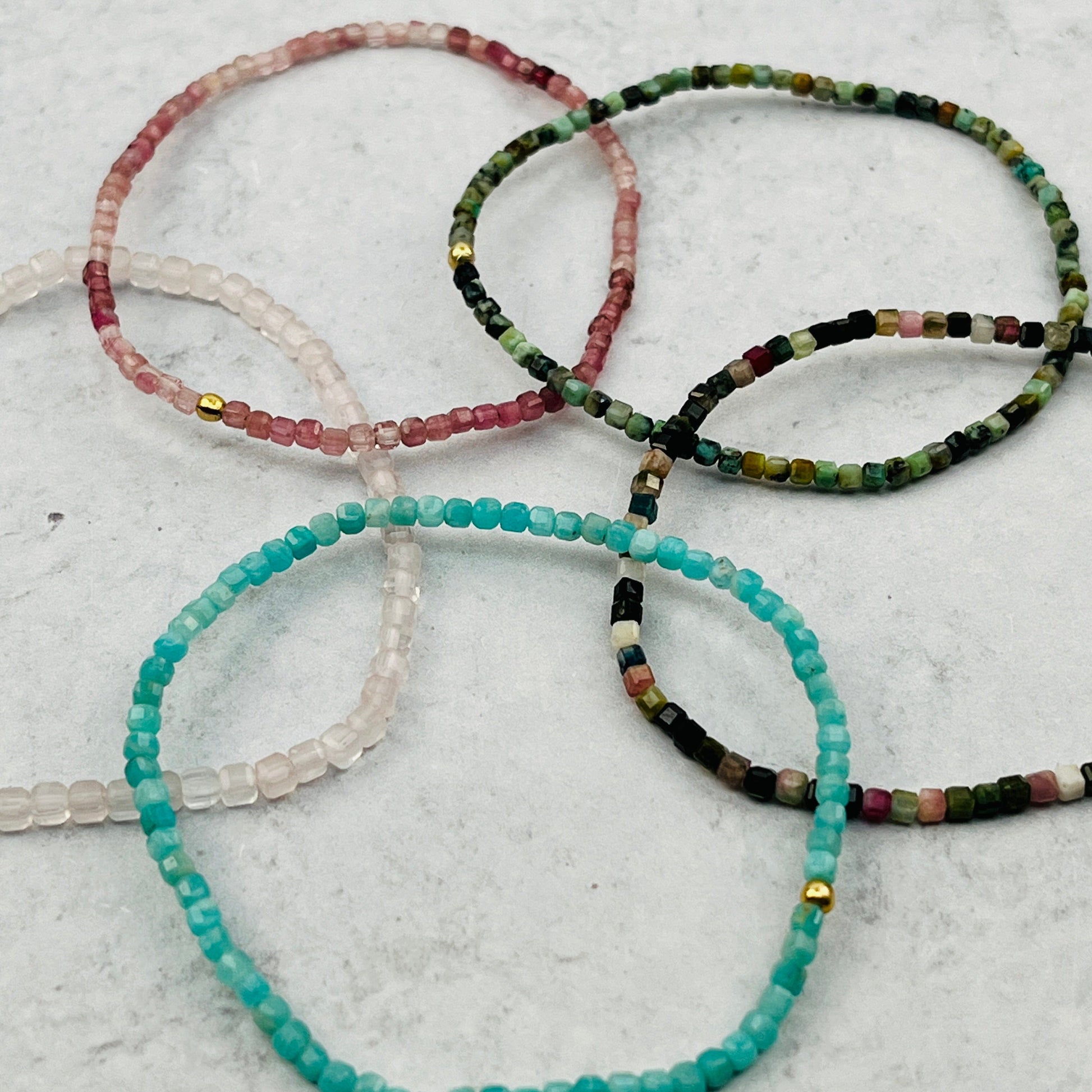 close up of the details on these bracelets 
