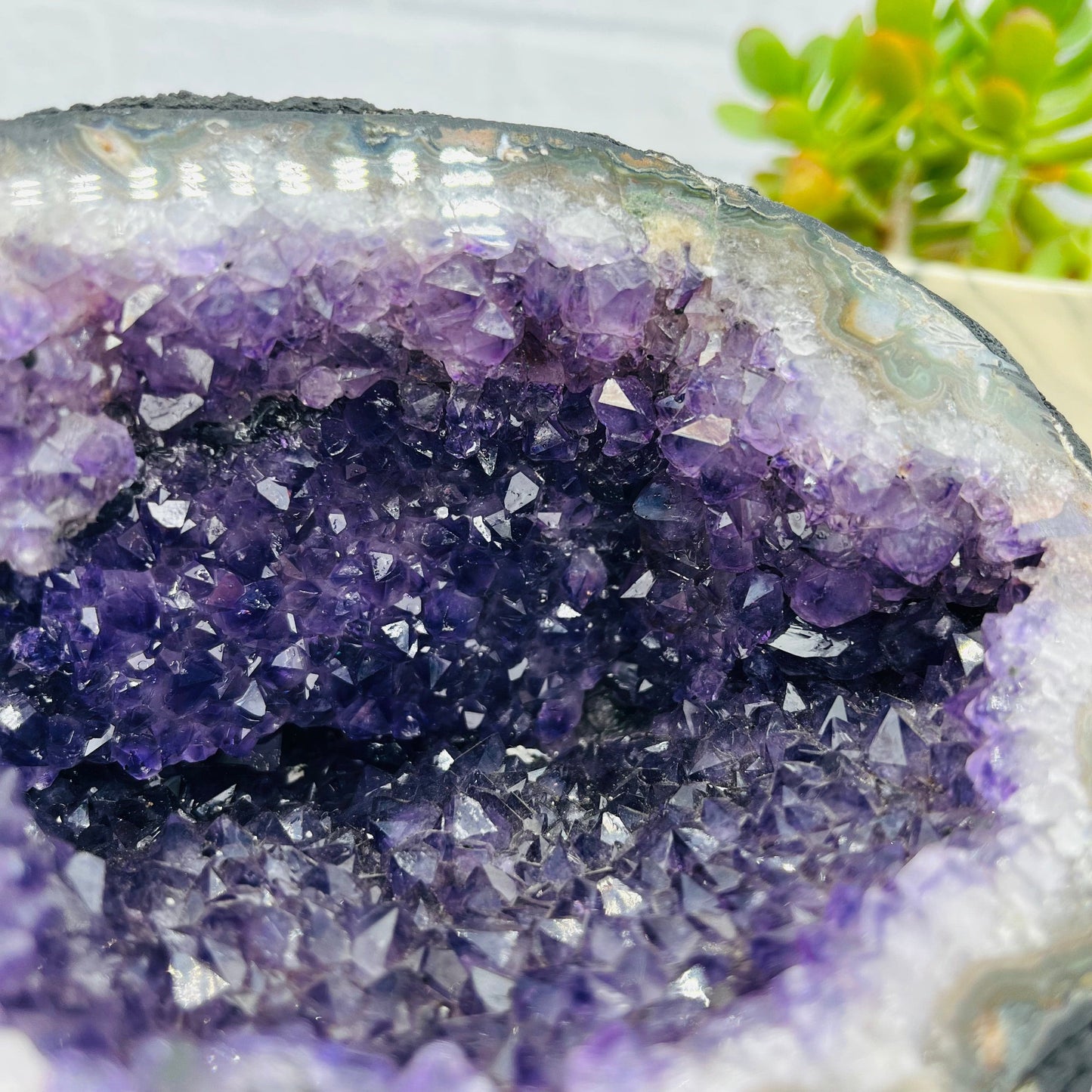 Amethyst Cathedral Geode Crystal - OOAK - Home Decor