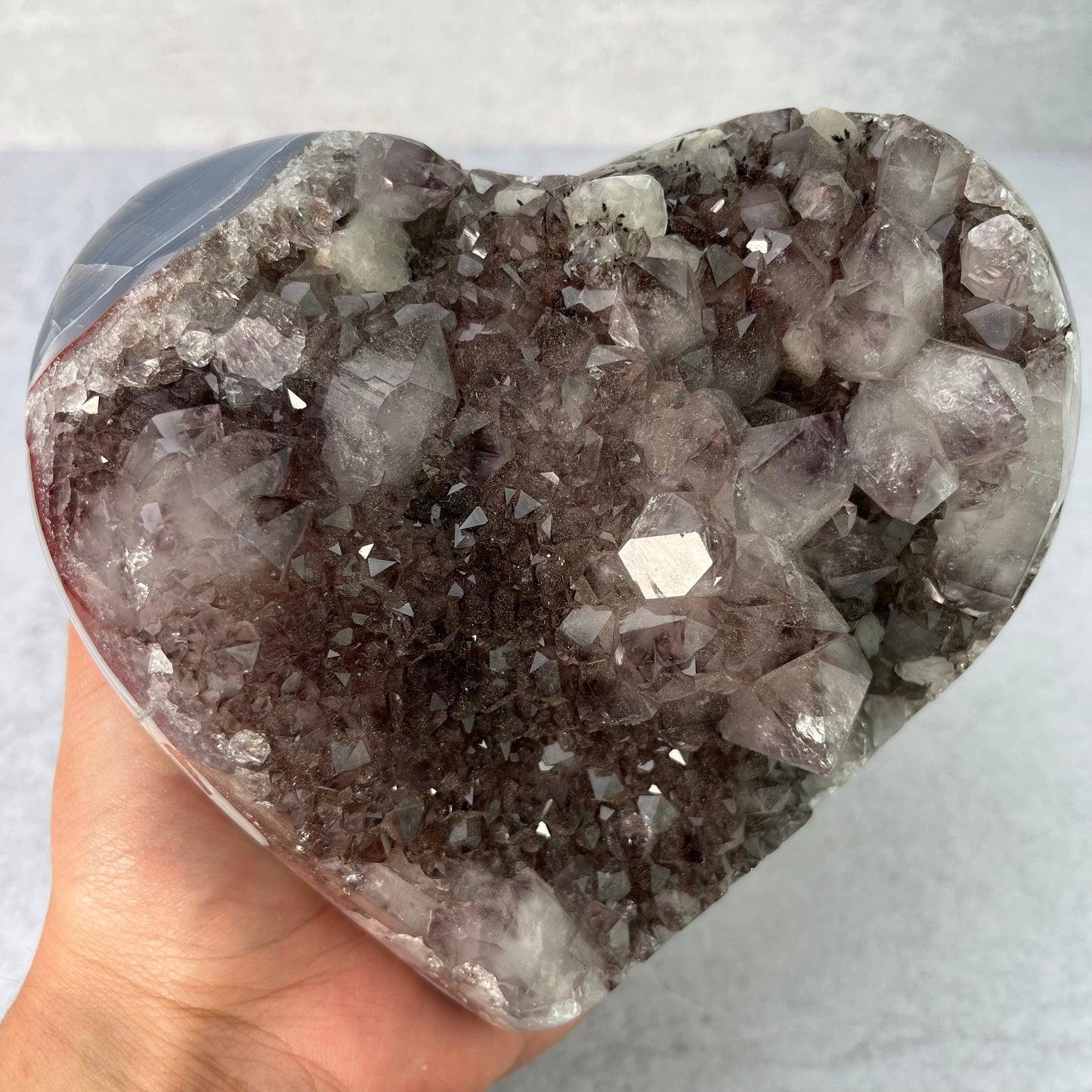 Amethyst Heart Cluster  - OOAK -