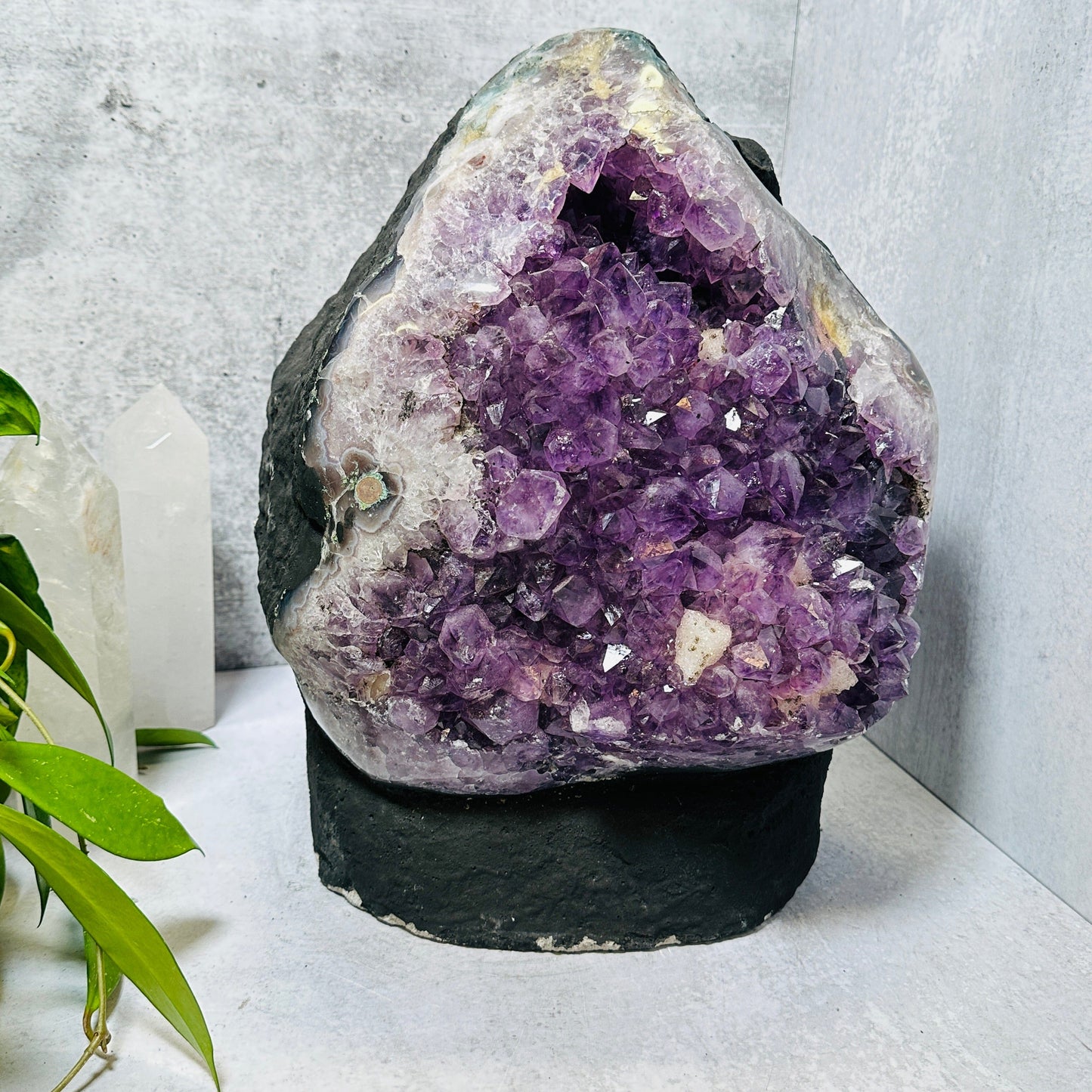  Amethyst Cathedral Cluster Large - OOAK - sidefront