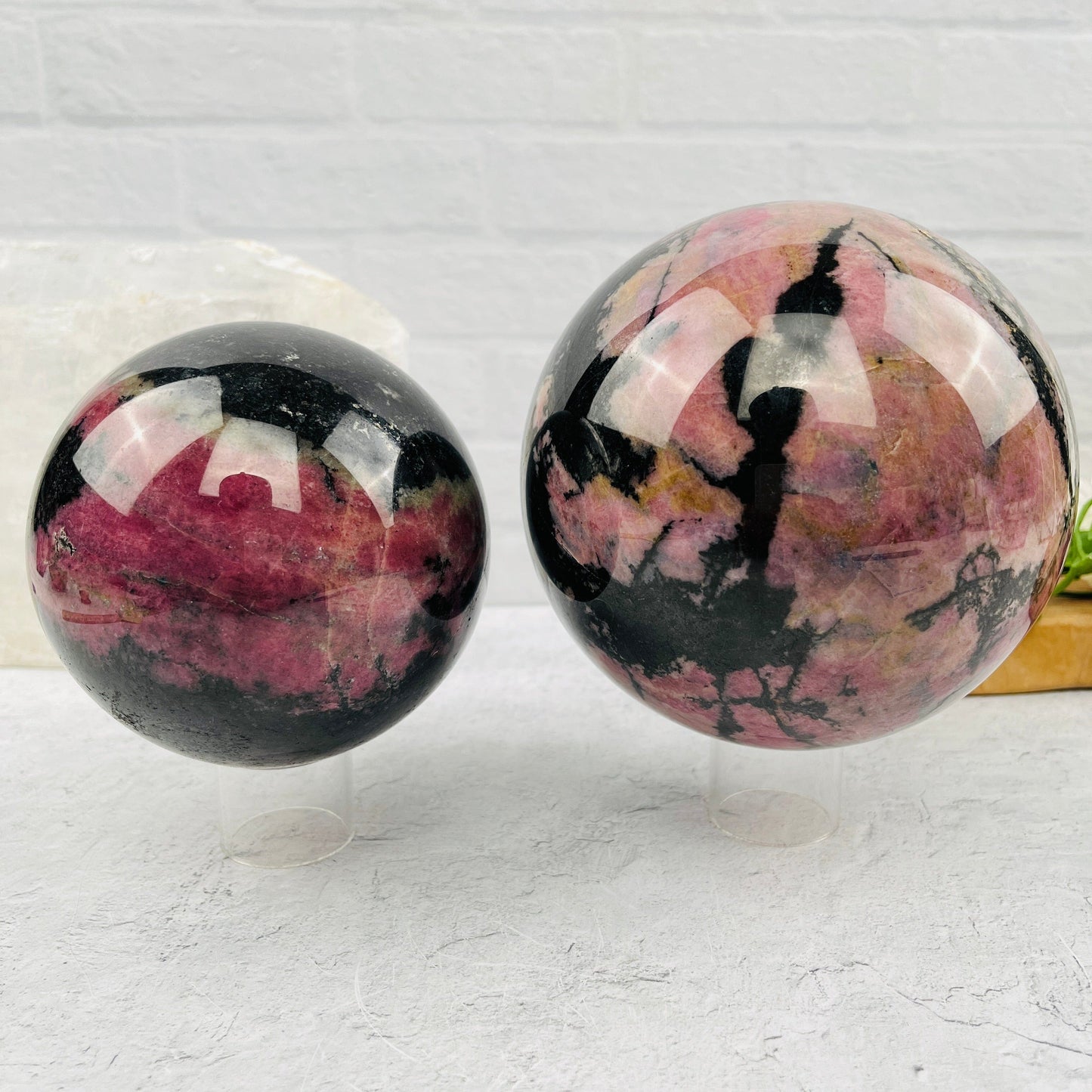 Rhodonite Polished Spheres - You Choose