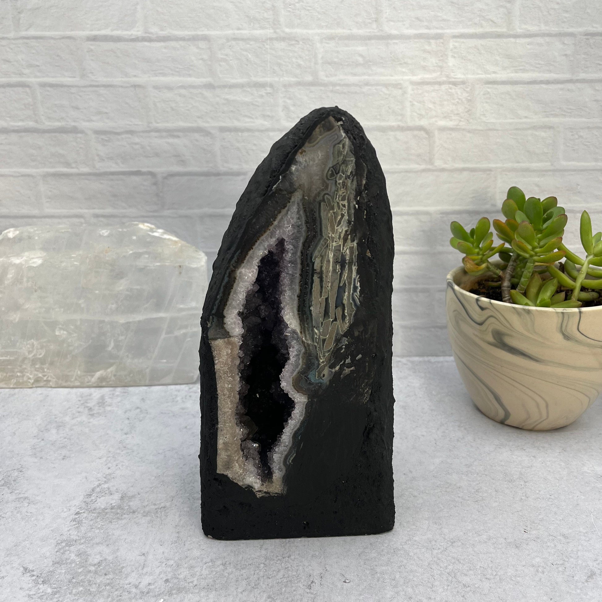 Amethyst Cathedral Geode Crystal - OOAK- home decor