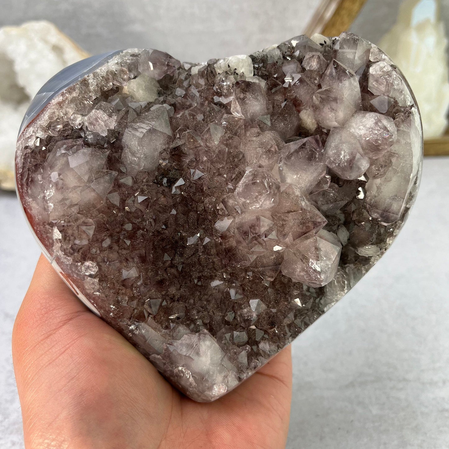 Amethyst Heart Cluster  - OOAK -