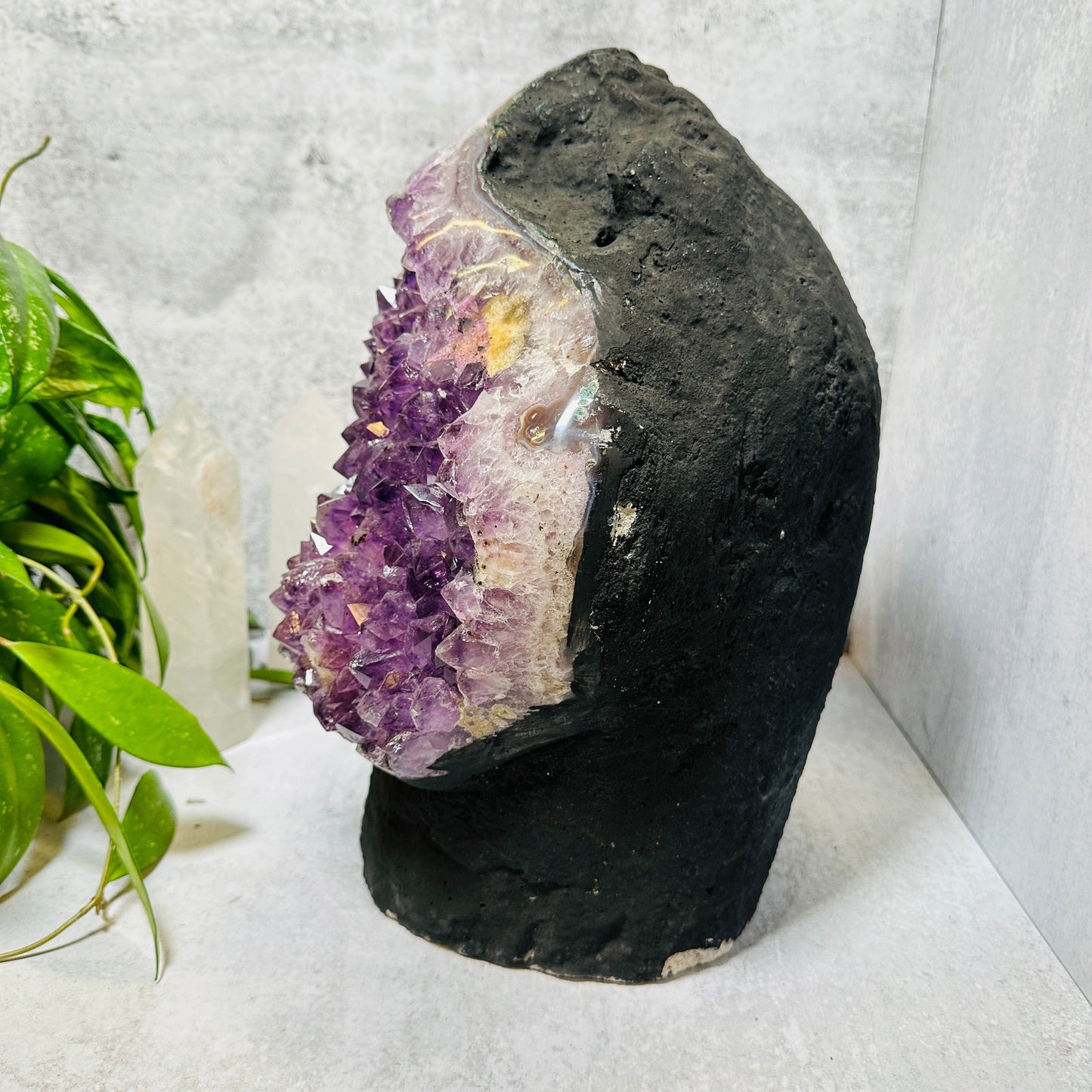 Amethyst Cathedral Cluster Large - OOAK- side
