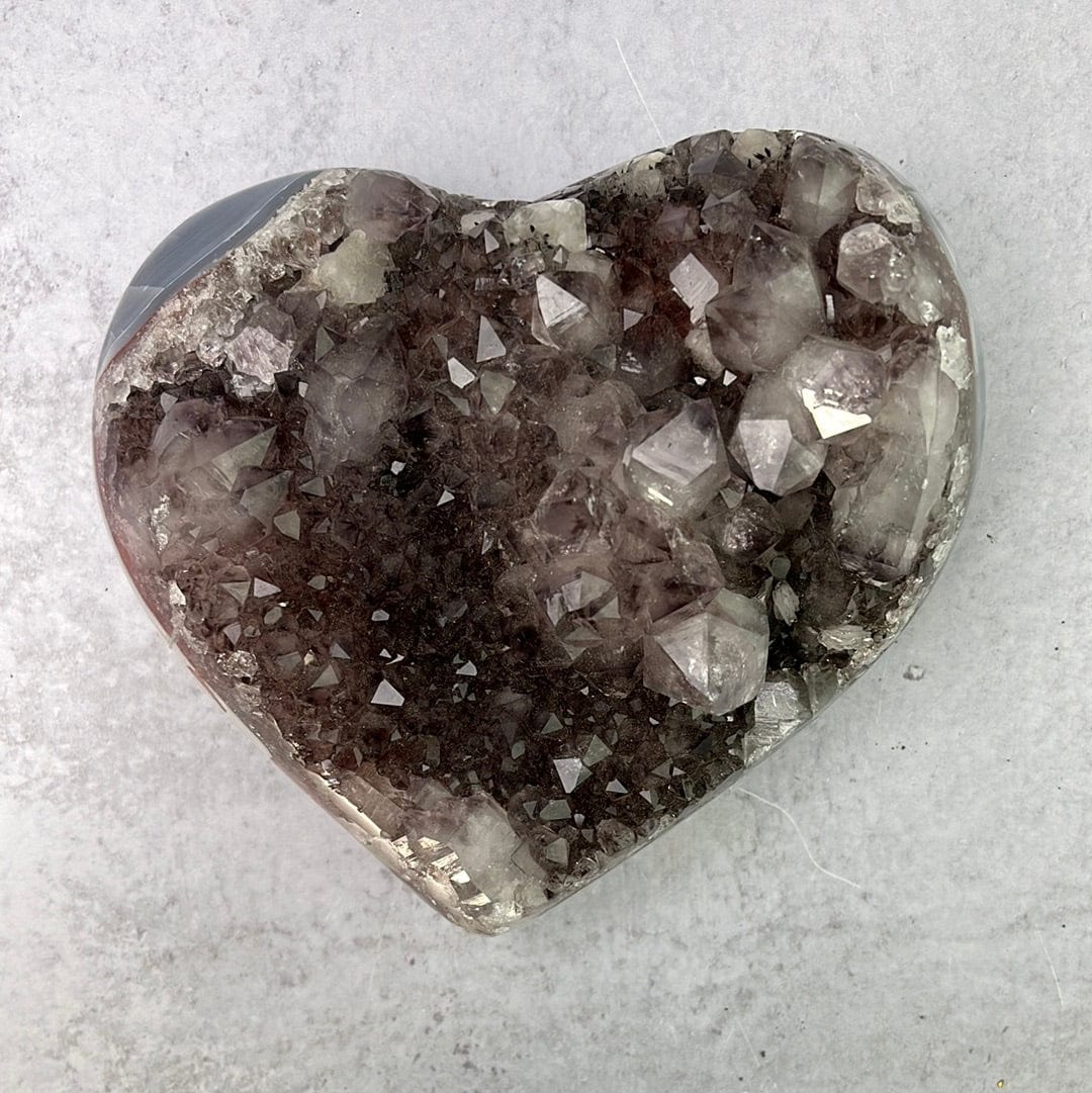 Amethyst Heart Cluster  - OOAK -