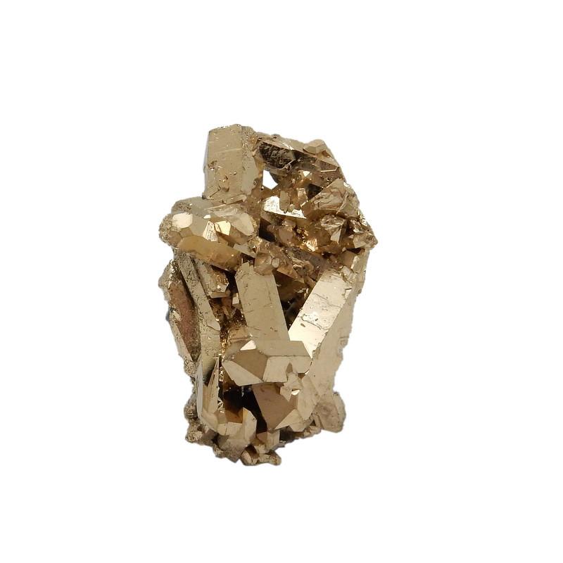 gold crystal ring close up
