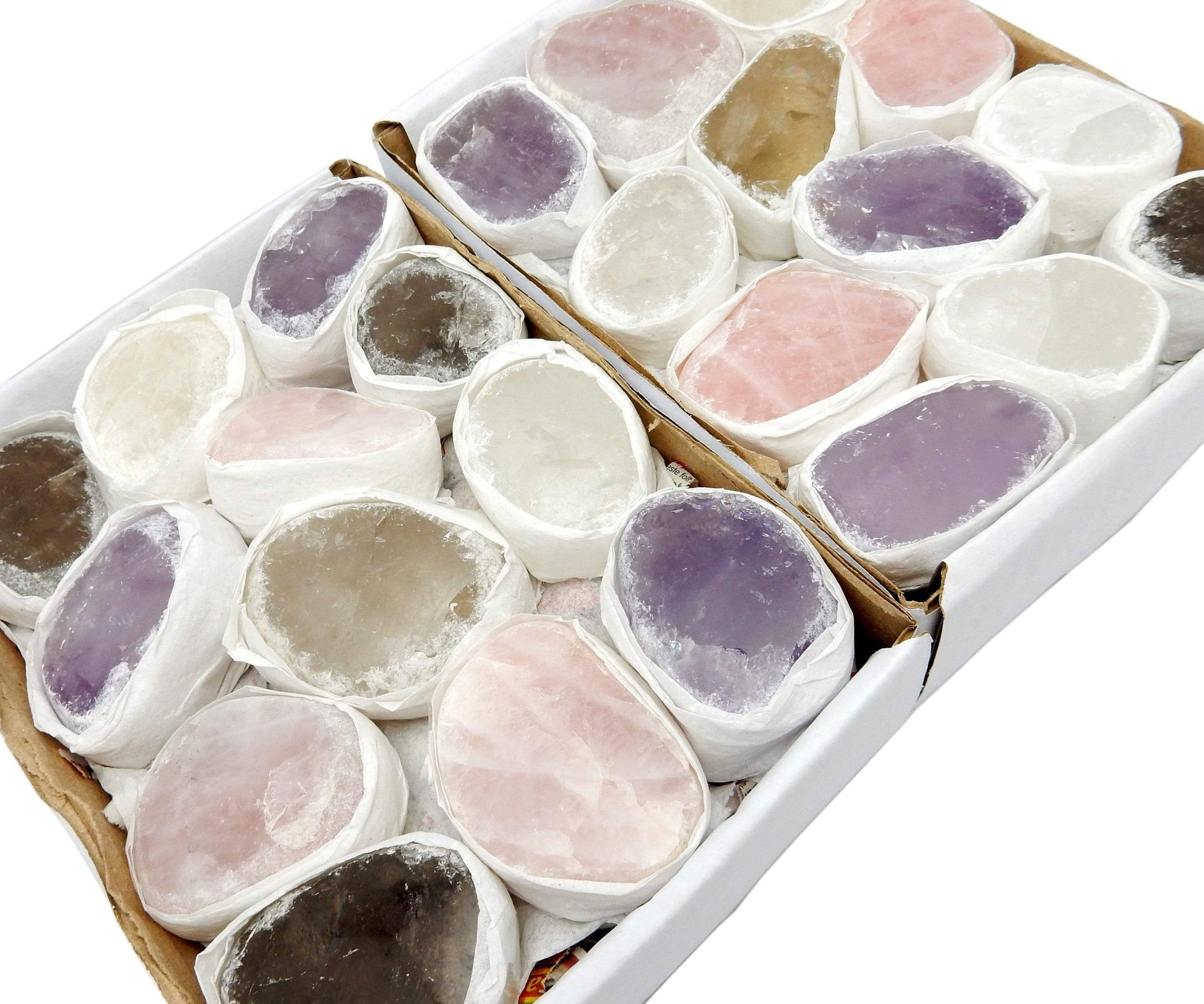 side view of two assorted seer stone boxes
