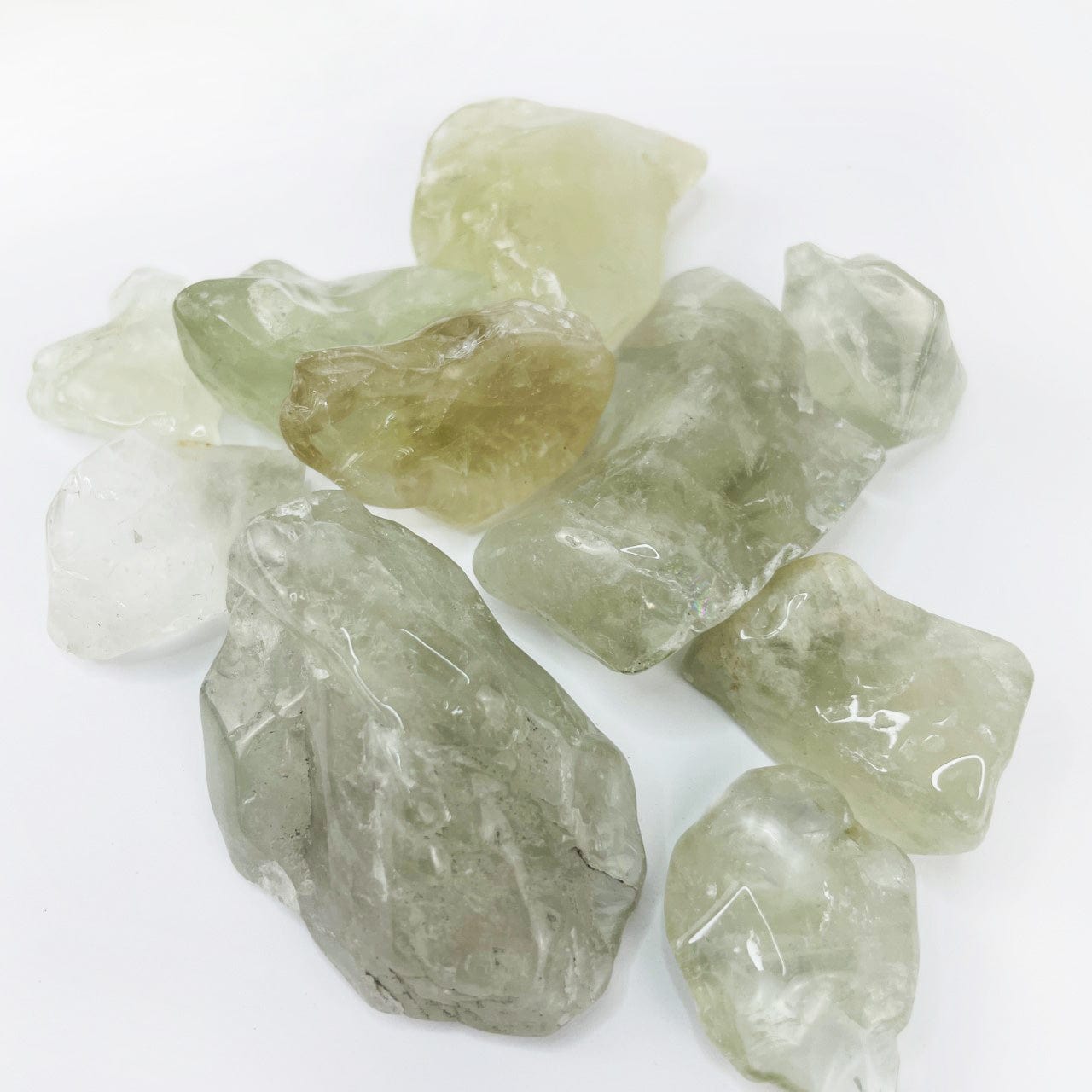 Prasiolite Polished Pieces - 1/2 Pound Bag worth
