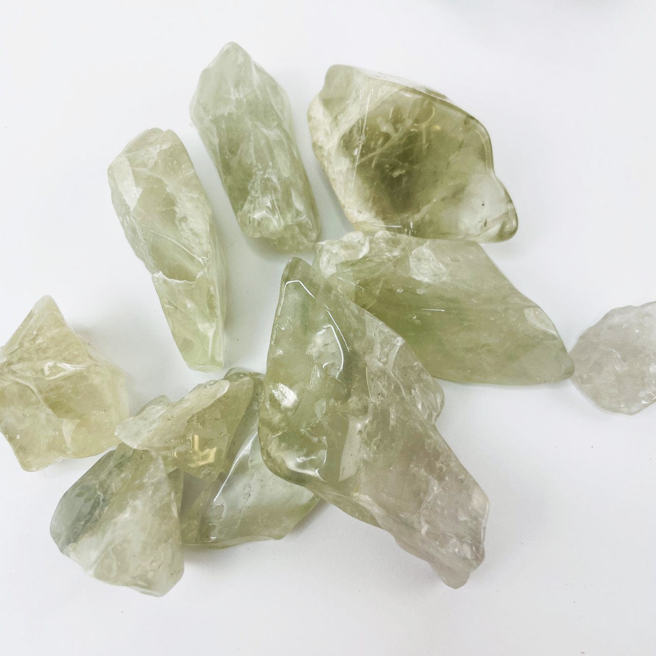 1/2 pound of Prasiolite Polished Pieces 