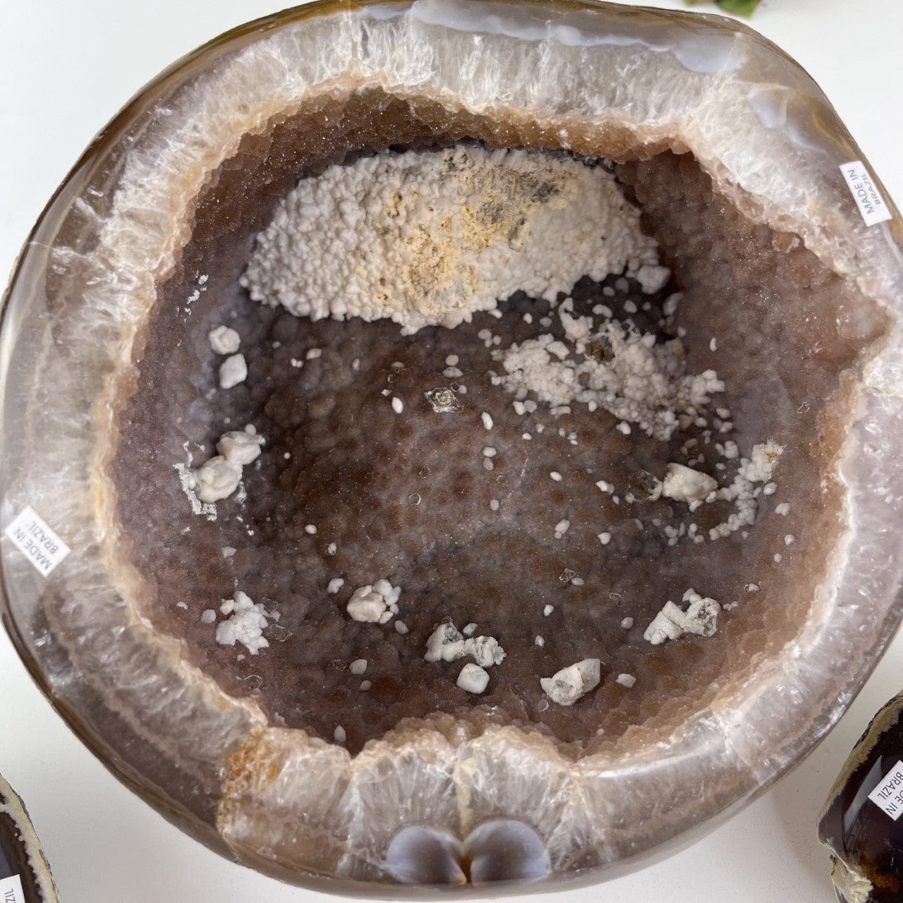 Up close of the largest one showing the druzy